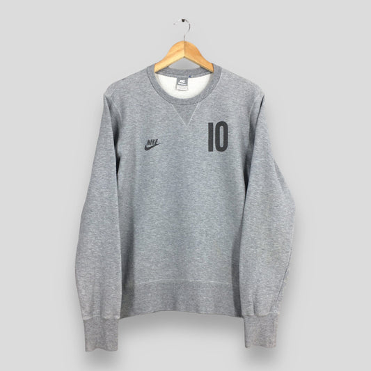 Nike Swoosh Gray Sweatshirt Medium