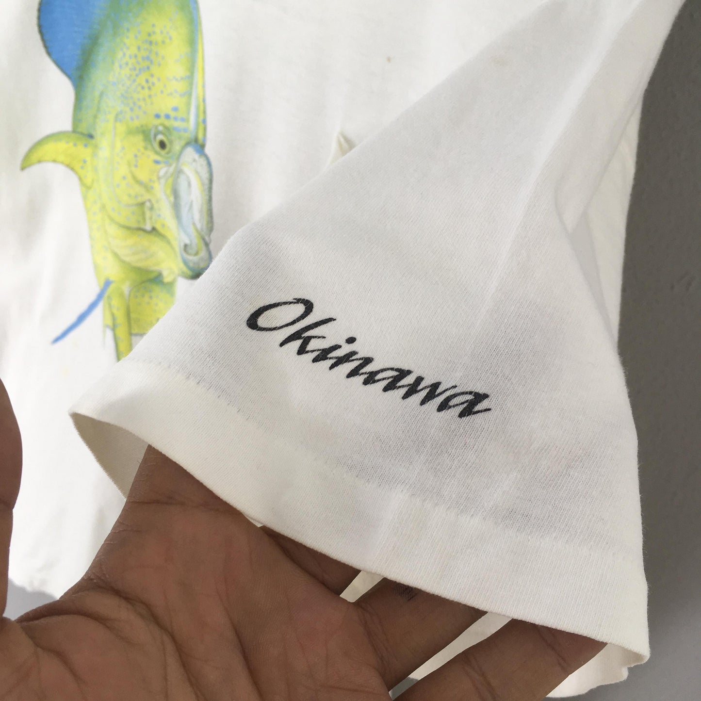 90s Guy Harvey Fishing White Tshirt Large