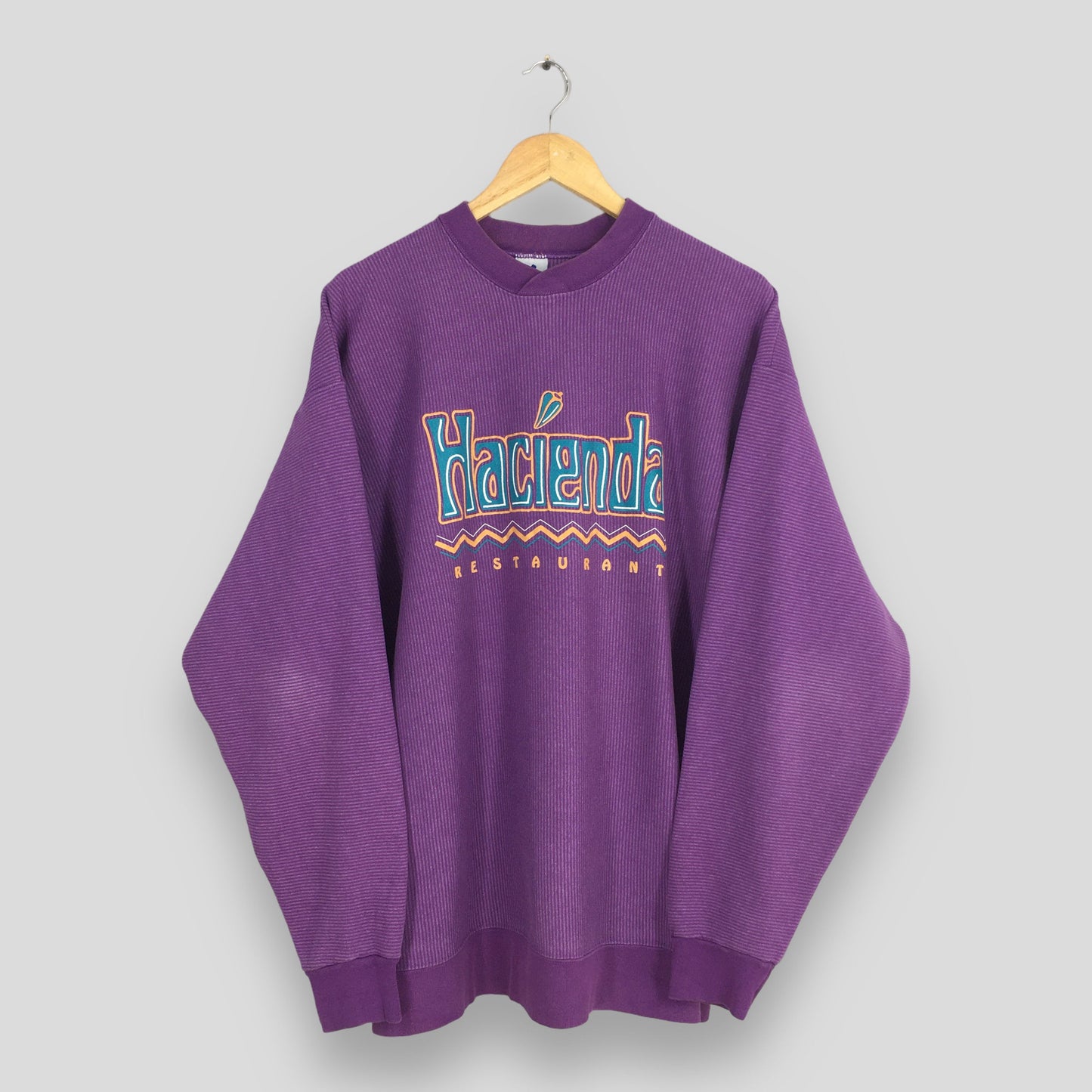 Hacienda Restaurant Purple Sweatshirt XLarge