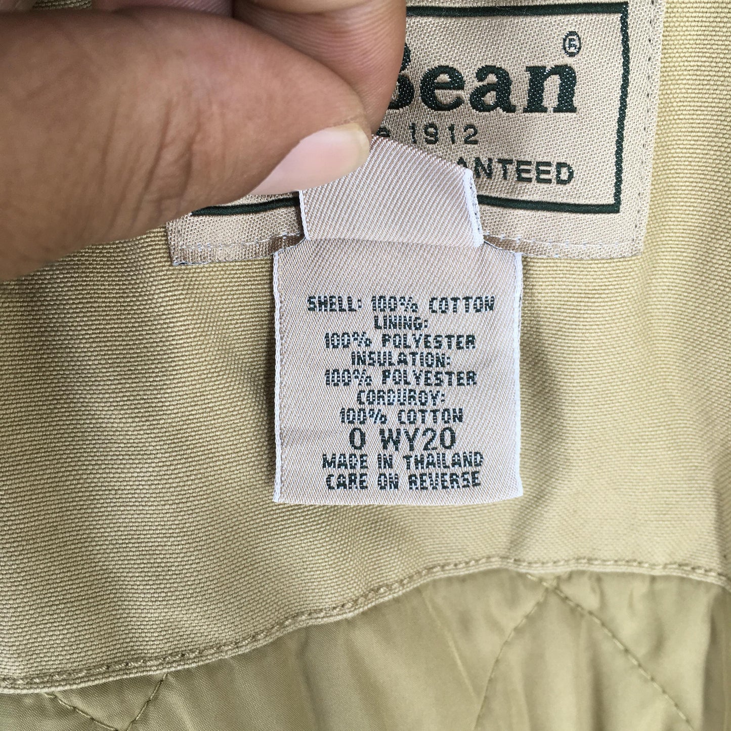 LL Bean Worker Brown Duck Chore Jacket Small