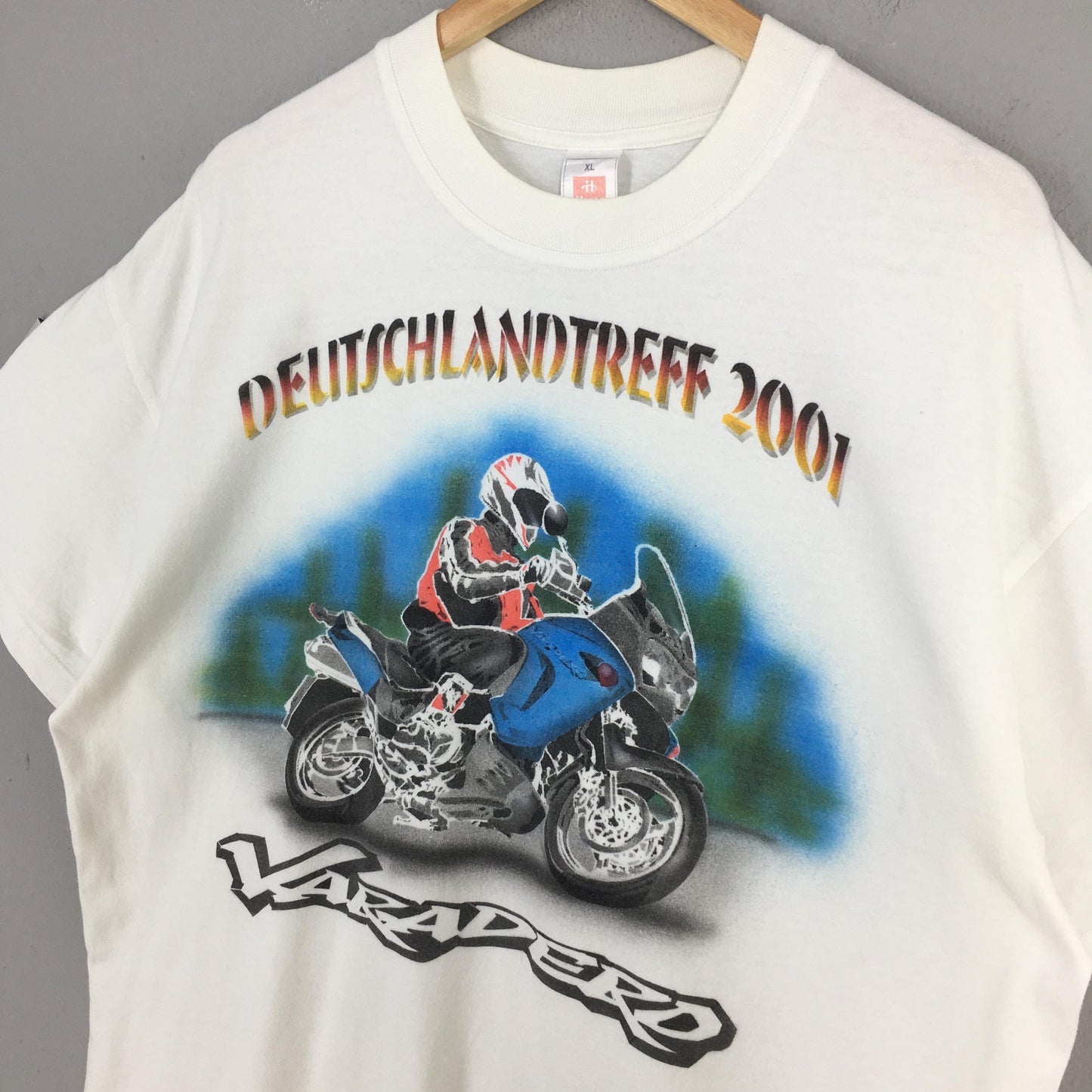Honda Varadero Motorcycle White T shirt XLarge