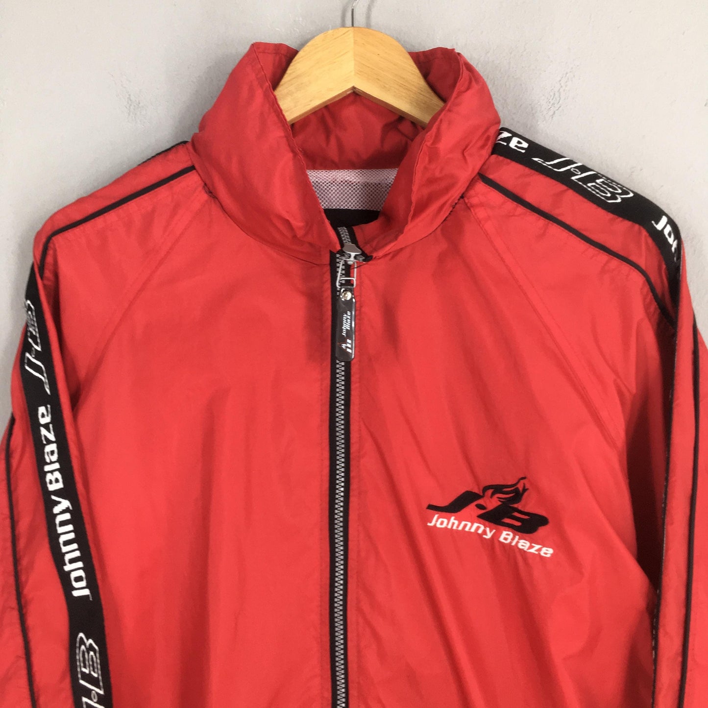 Johnny Blaze Windbreaker Hoodie Large