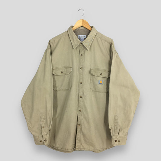 Carhartt Beige Work Shirt XLarge