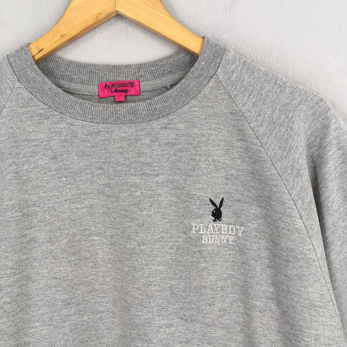 Playboy Bunny Sweatshirt Gray Large