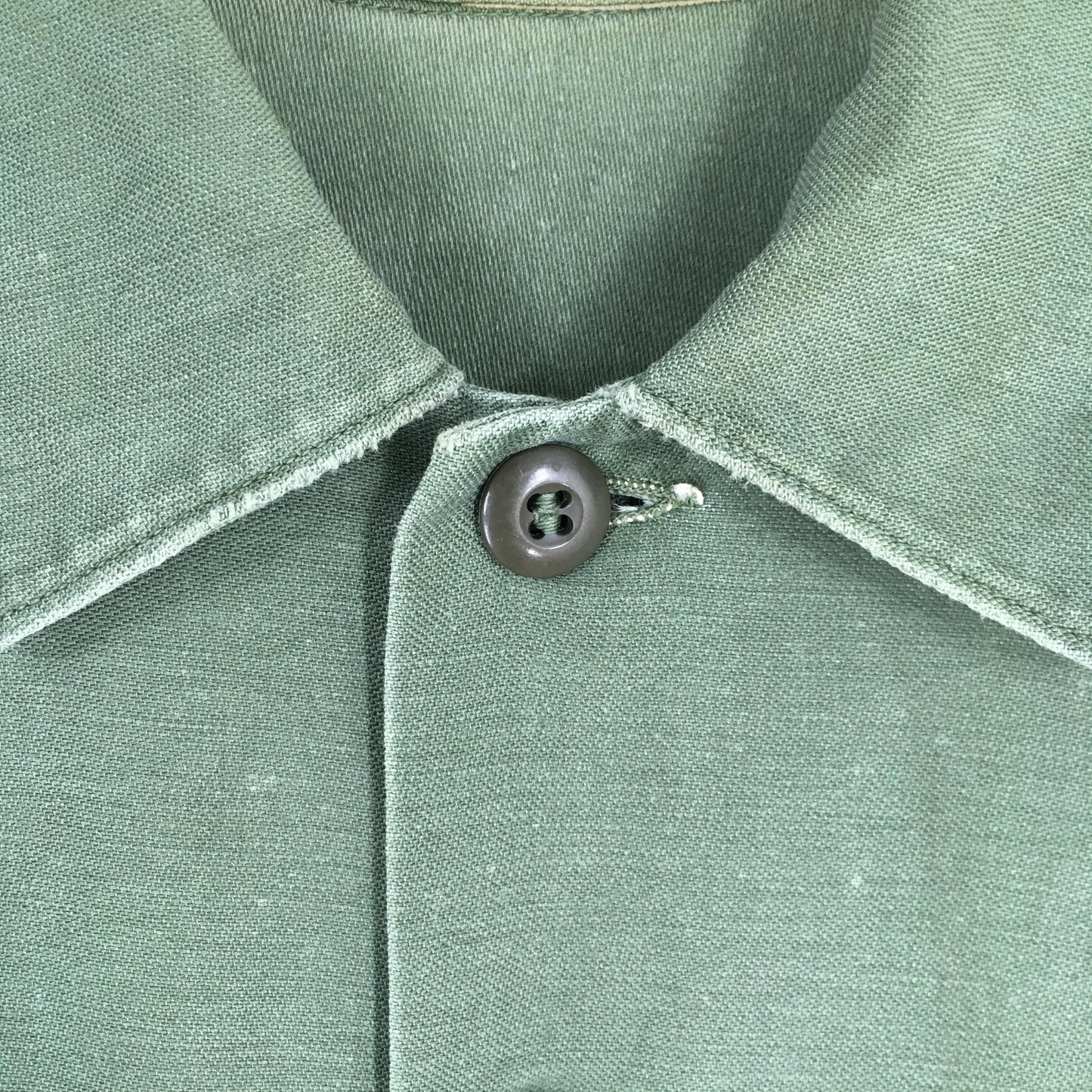 70s OG Us Olive Green Fatigue Shirt Medium