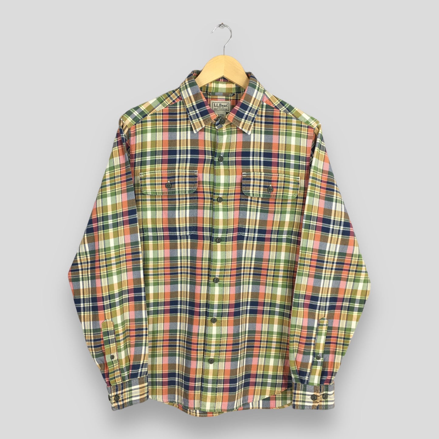 LL Bean Flannel Checkered Shirt Medium