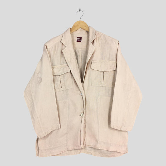 1980s Issey Miyake Linen Jacket Medium
