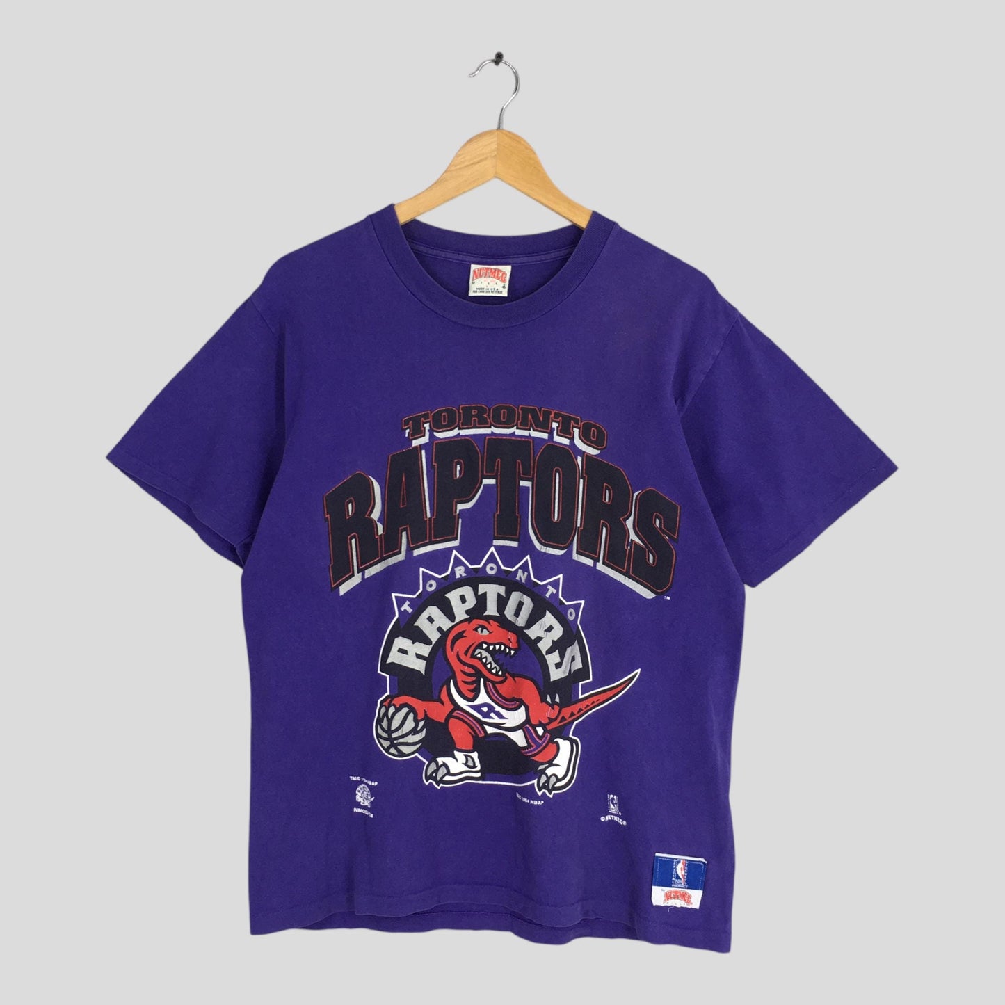 90s Toronto Raptors NBA Purple T shirt Large
