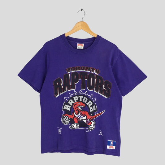 90s Toronto Raptors NBA Purple T shirt Large