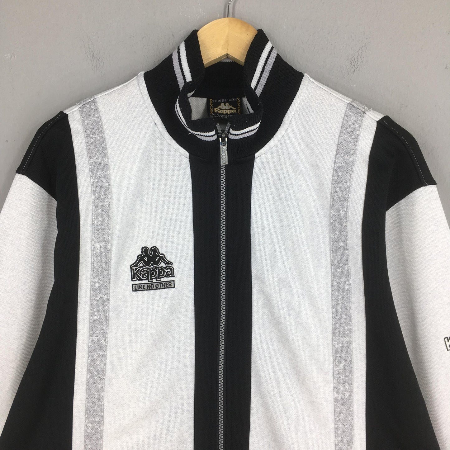 90s Kappa Sport White Track Top Jacket Large