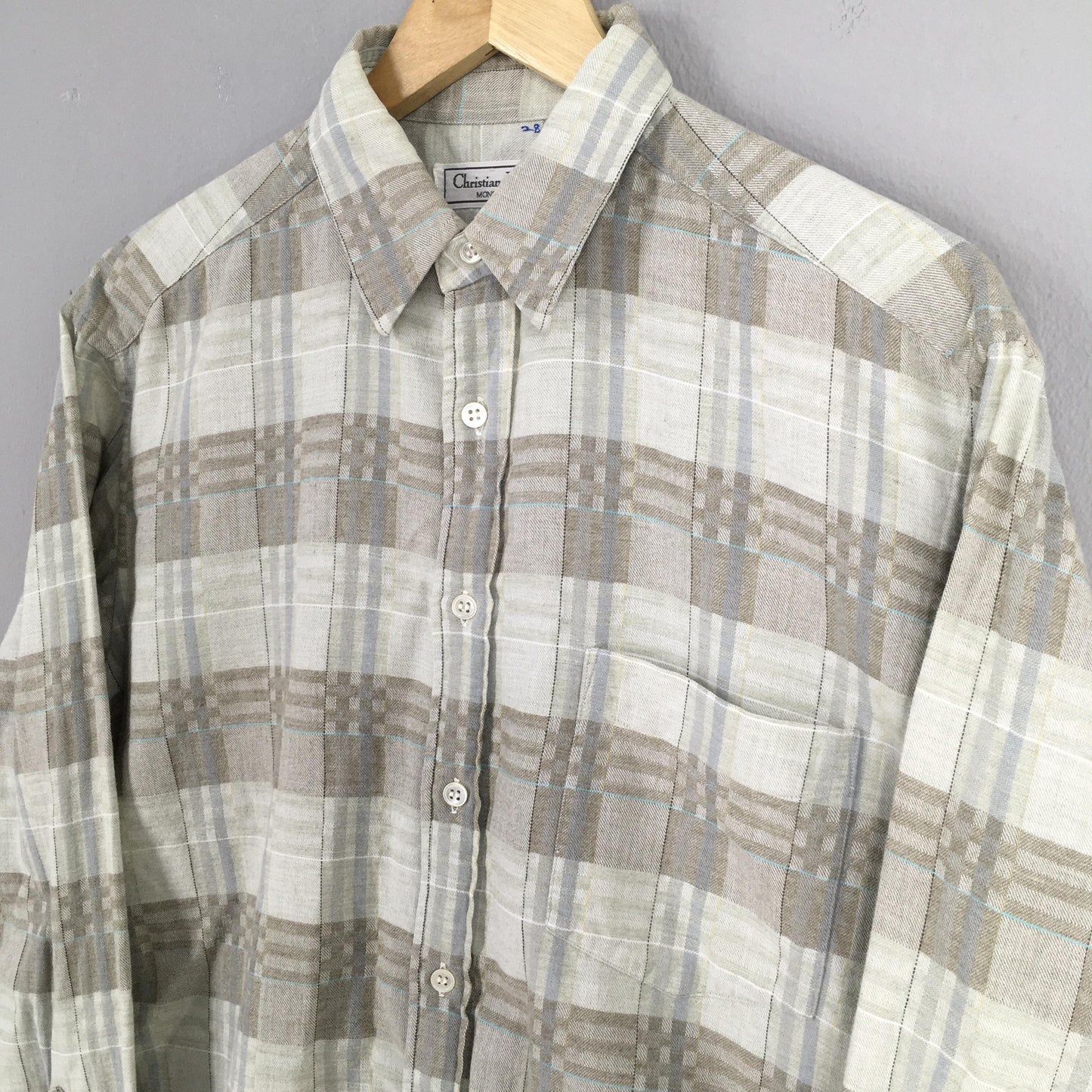 Christian Dior Tartan Checkered Shirt Medium