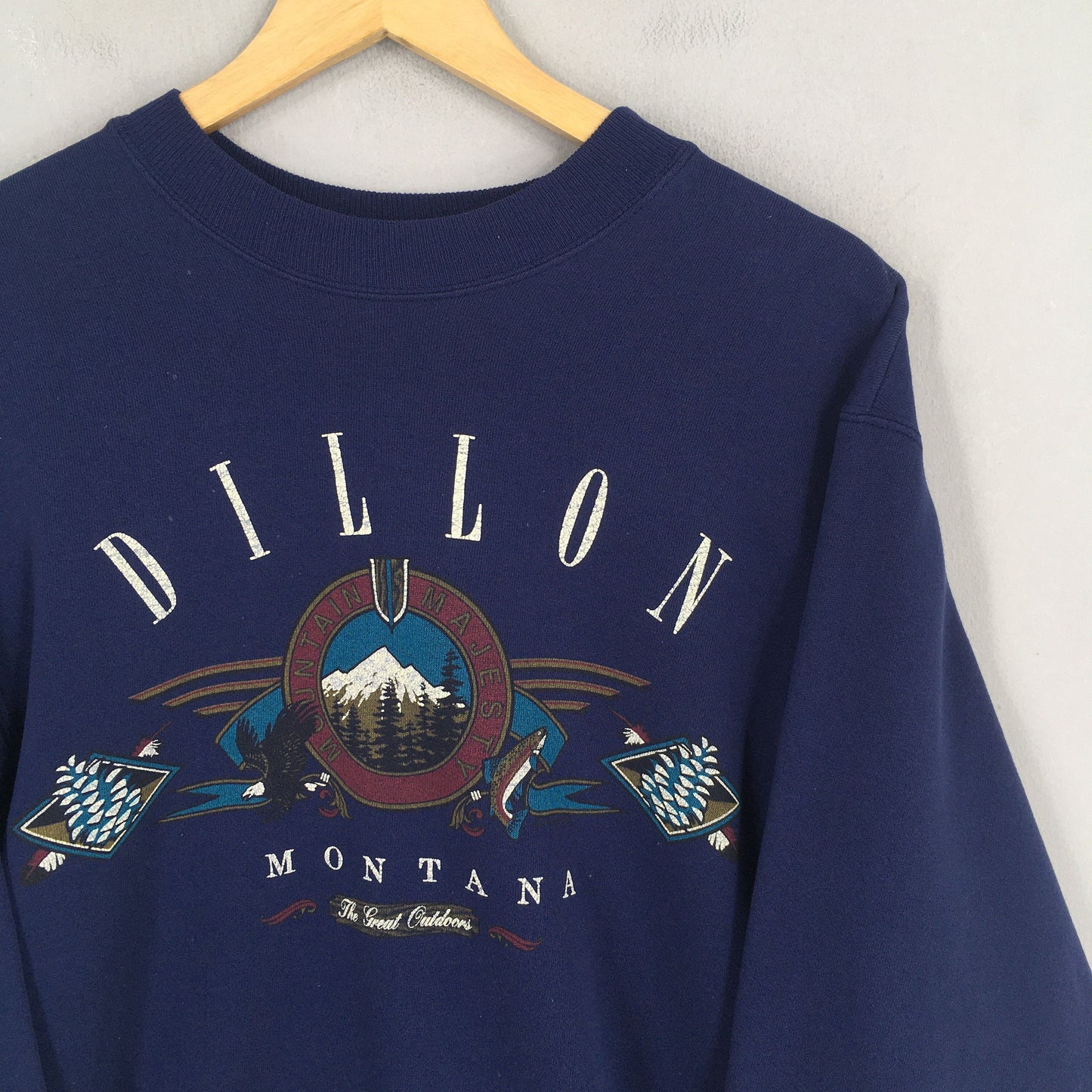 Montana Dillon City Blue Sweatshirt Medium