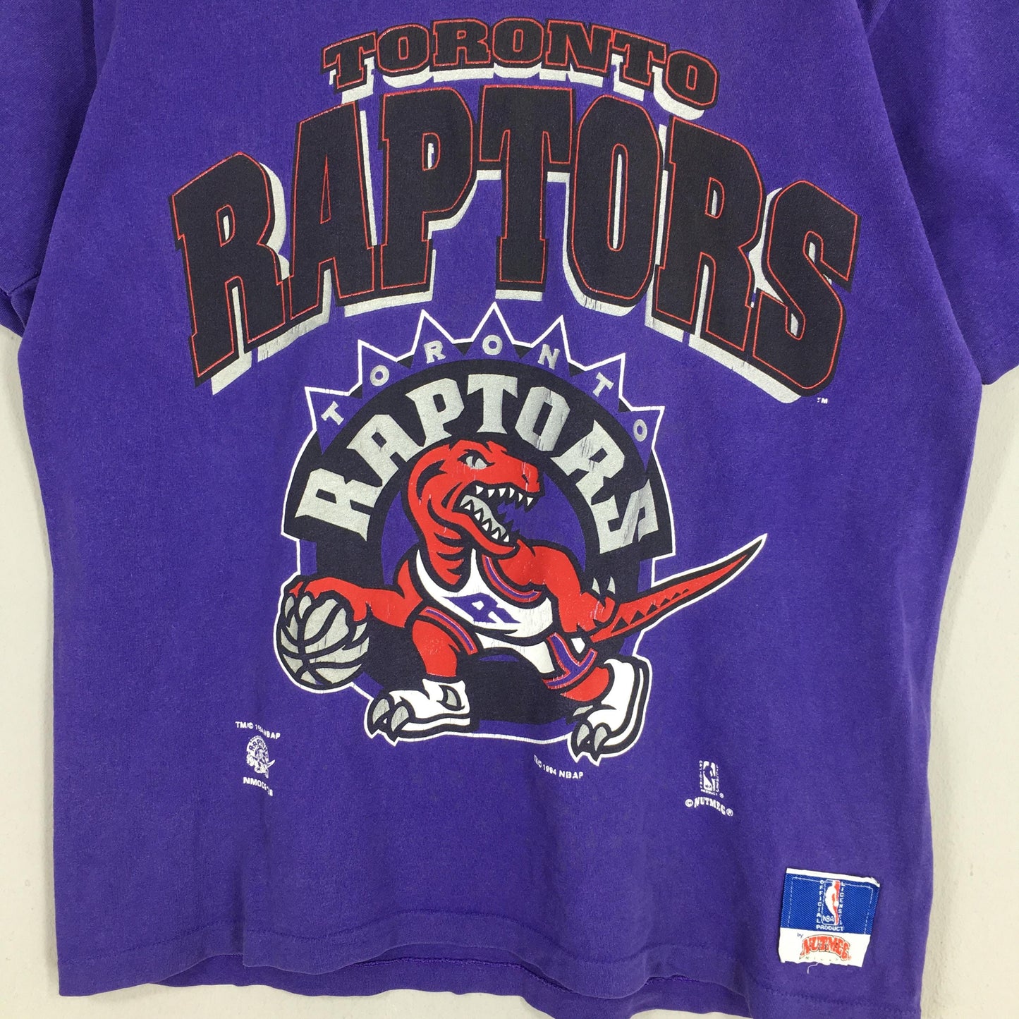 90s Toronto Raptors NBA Purple T shirt Large