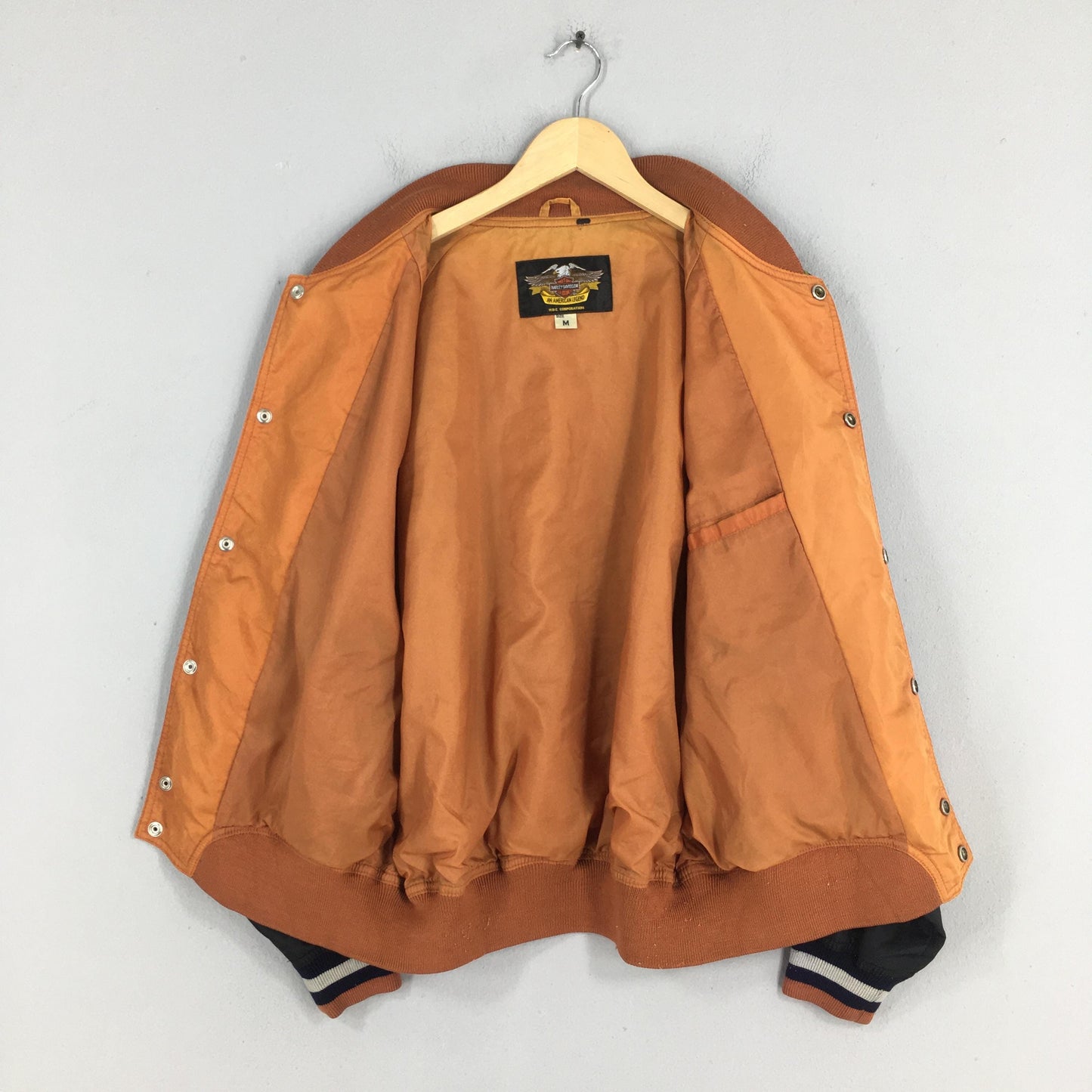 Harley Davidson Motorcycle Daytona Varsity Jacket Medium