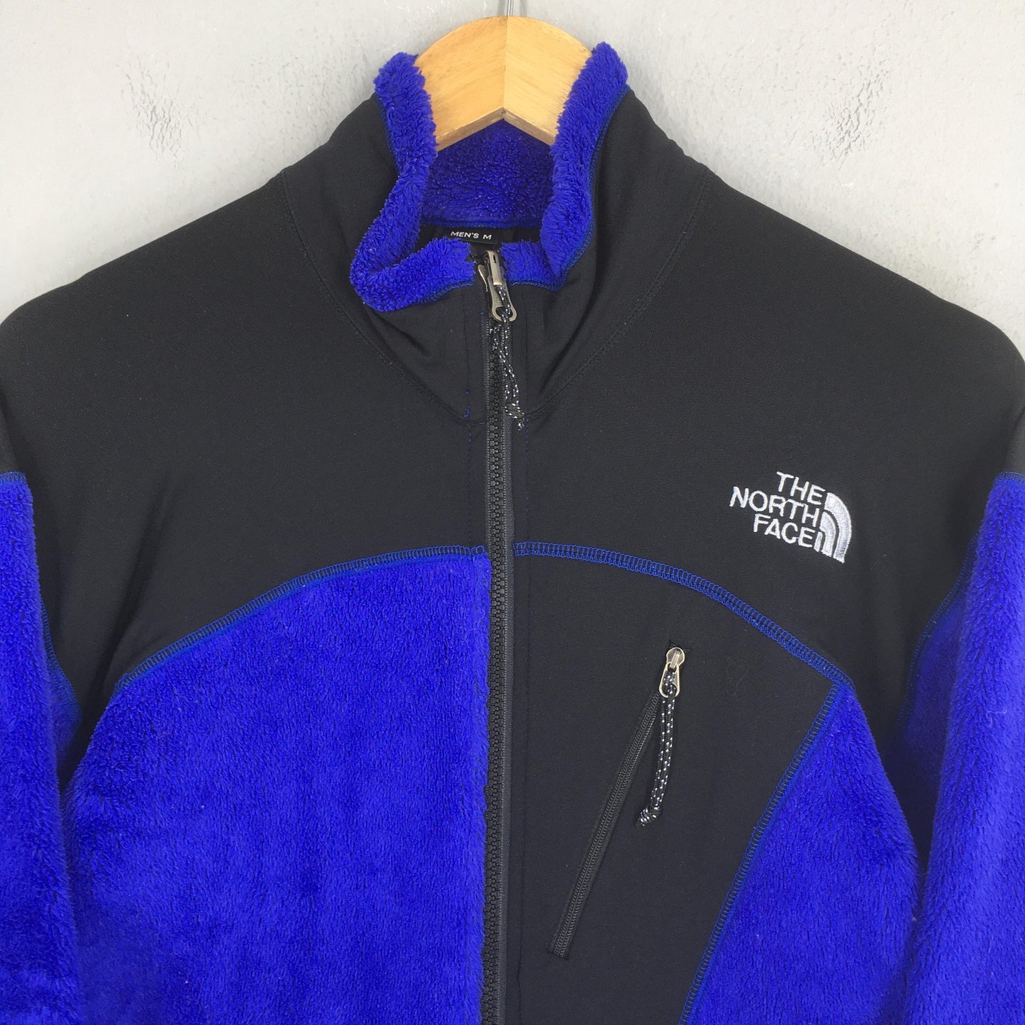 The North Face Blue Fleece Zipper Sweater Medium