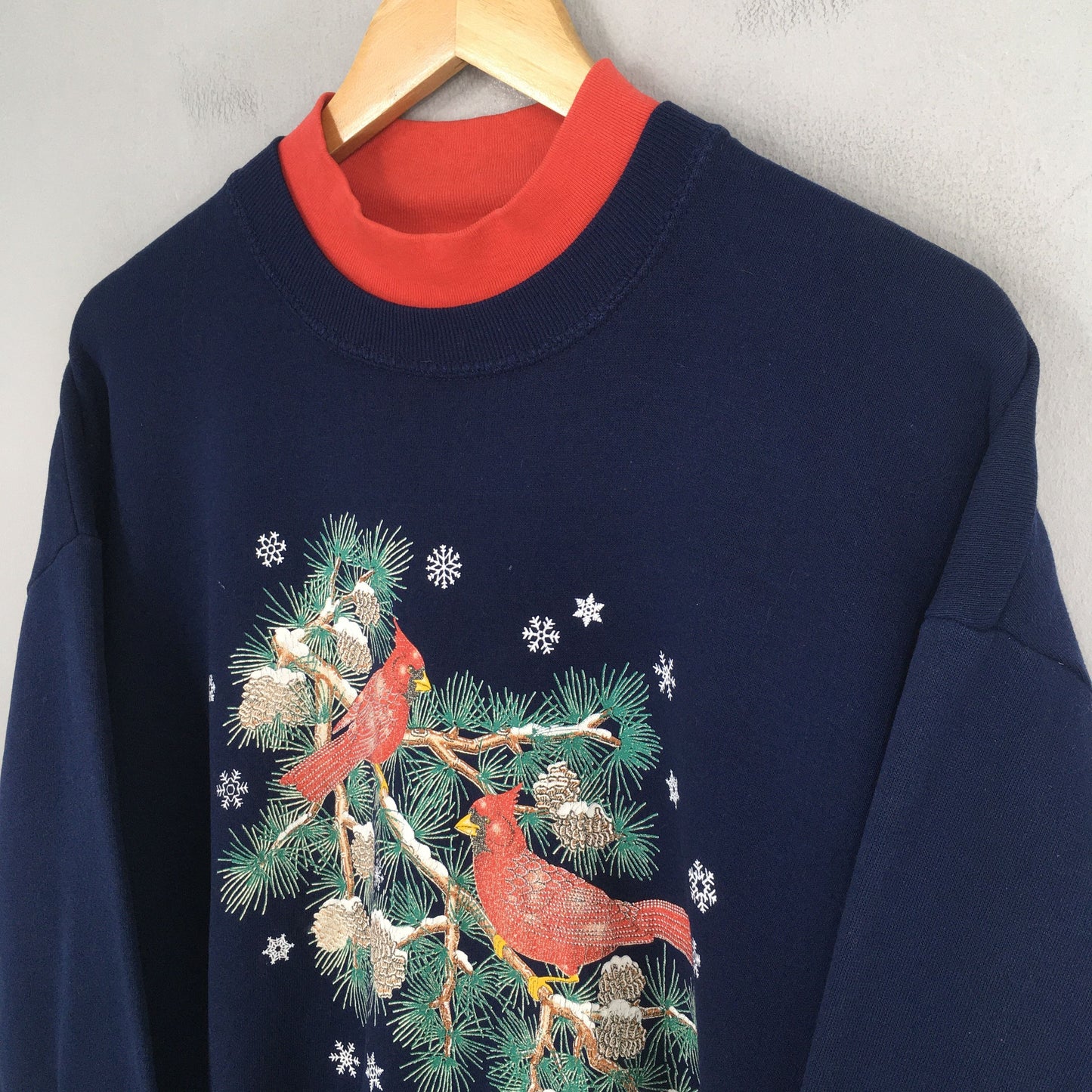 Morning Suns Cardinal Bird Sweatshirt XLarge