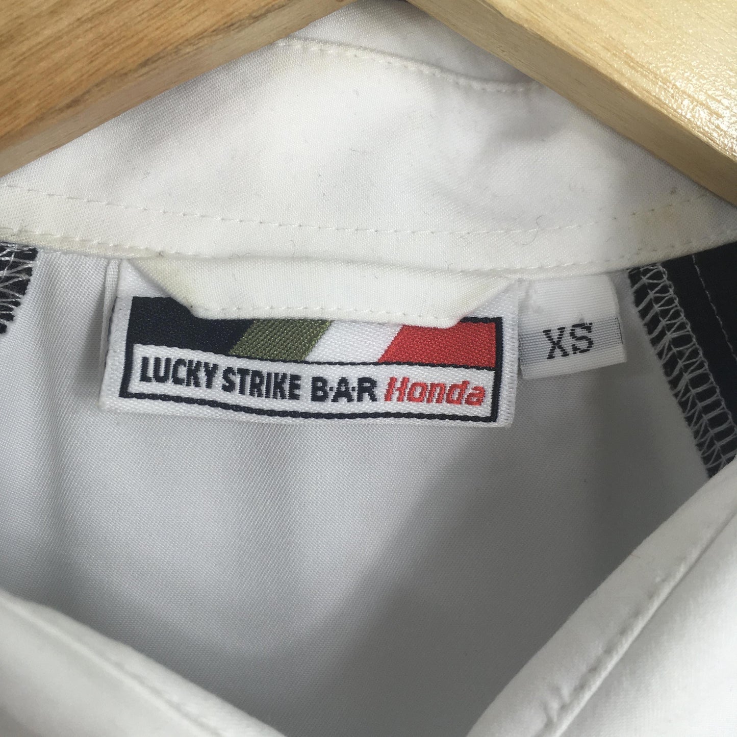 Y2K Lucky Strike Bar Racing Work Shirt XSmall