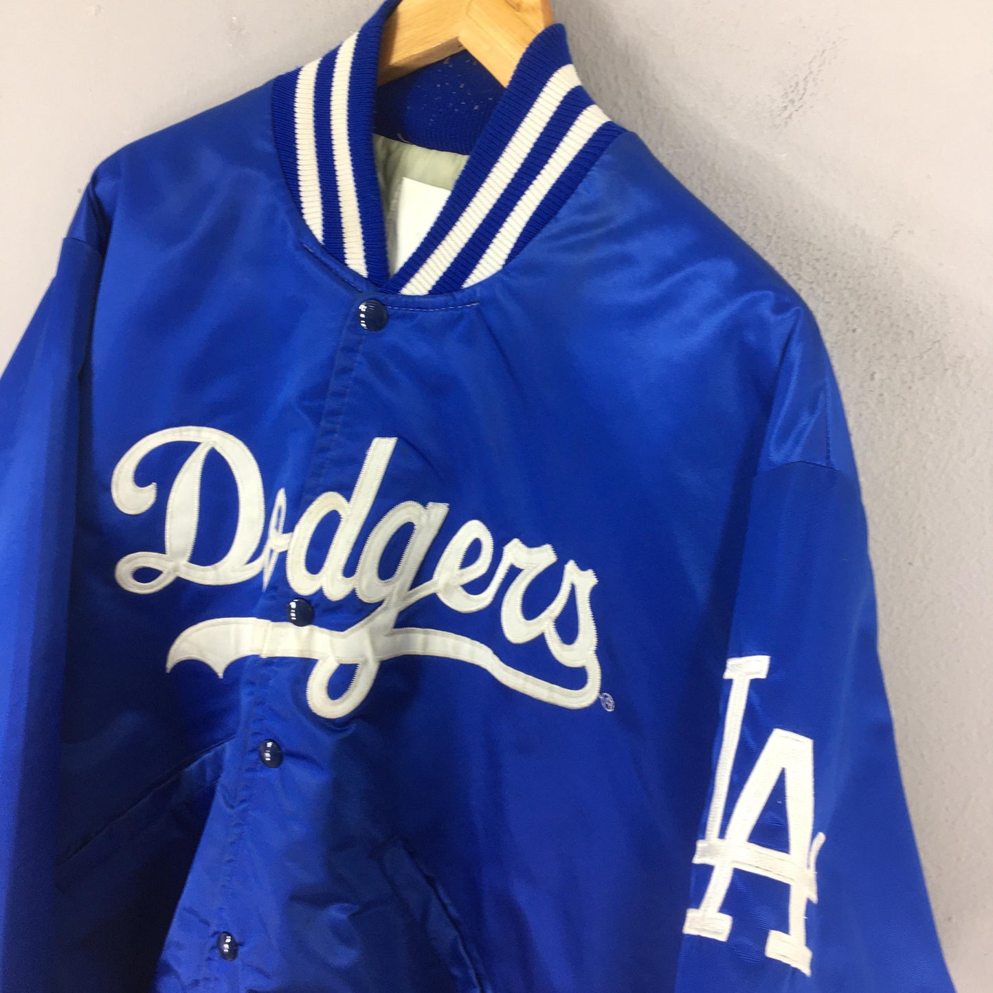 LA Dodgers MLB Stadium Varsity Satin Jacket Medium