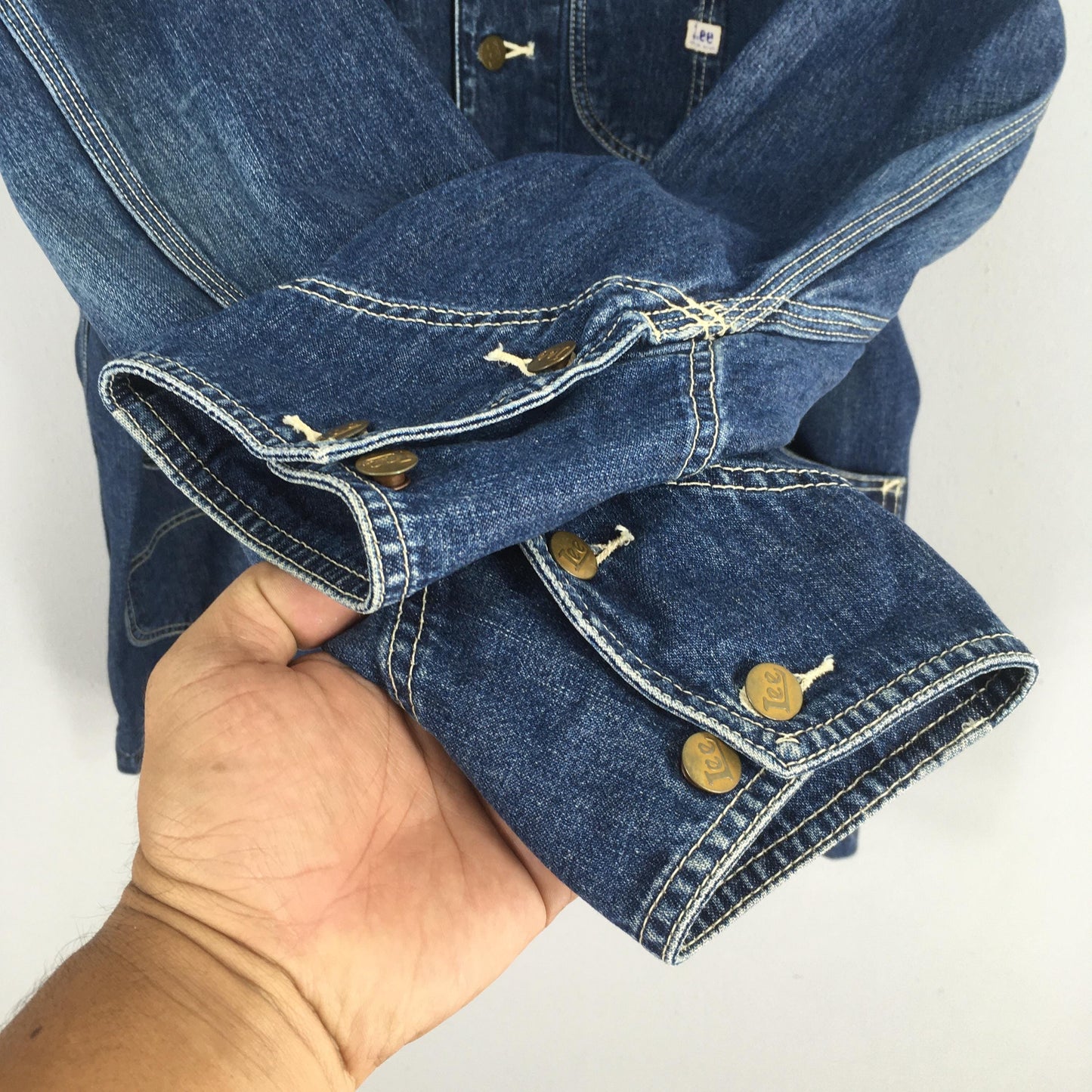 Lee Sanforized Denim Worker Jacket Medium