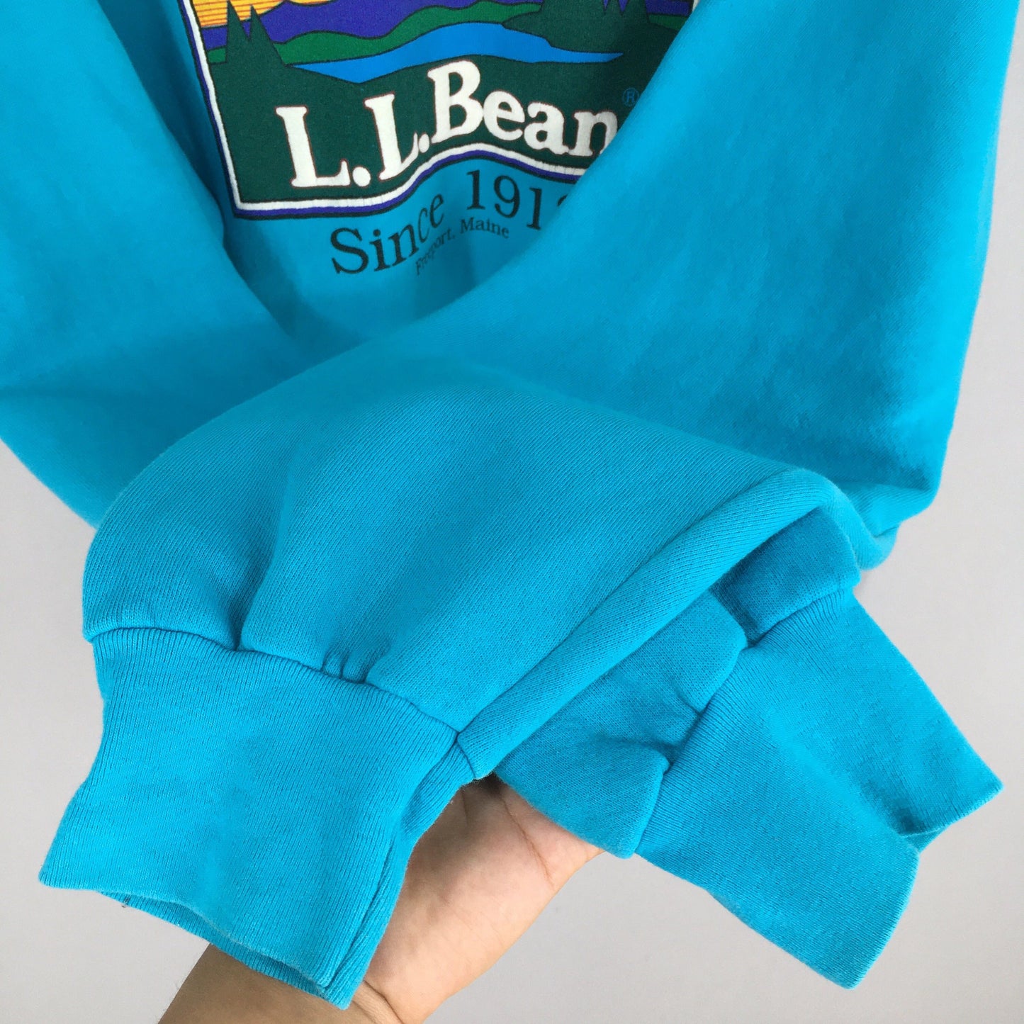 LL Bean Blue Sweatshirt Medium