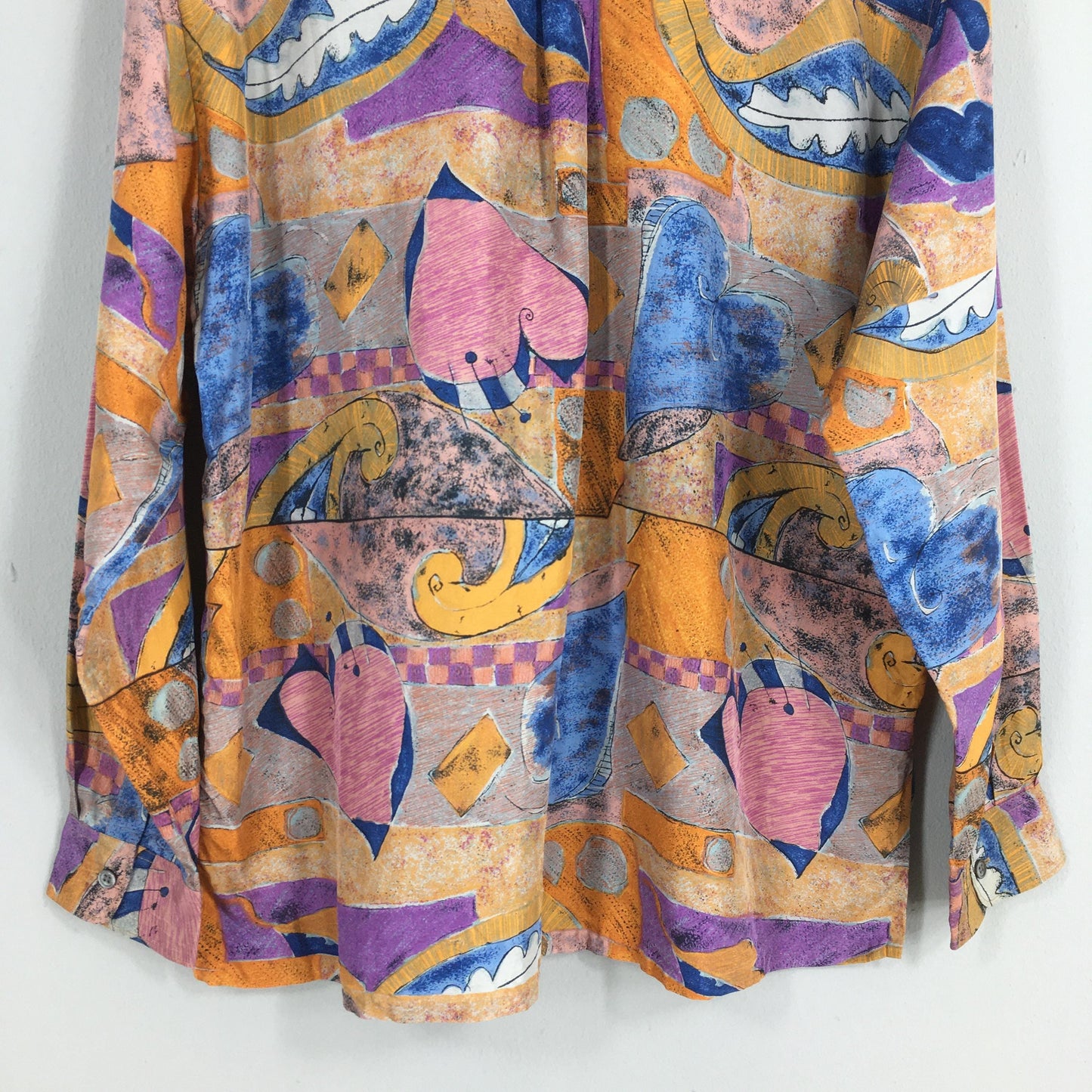 Maffin Psychedelic Silk Shirt Medium