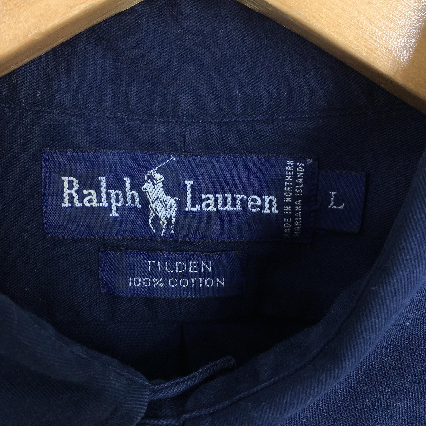 Ralph Lauren Indigo Blue Casual Shirt Large