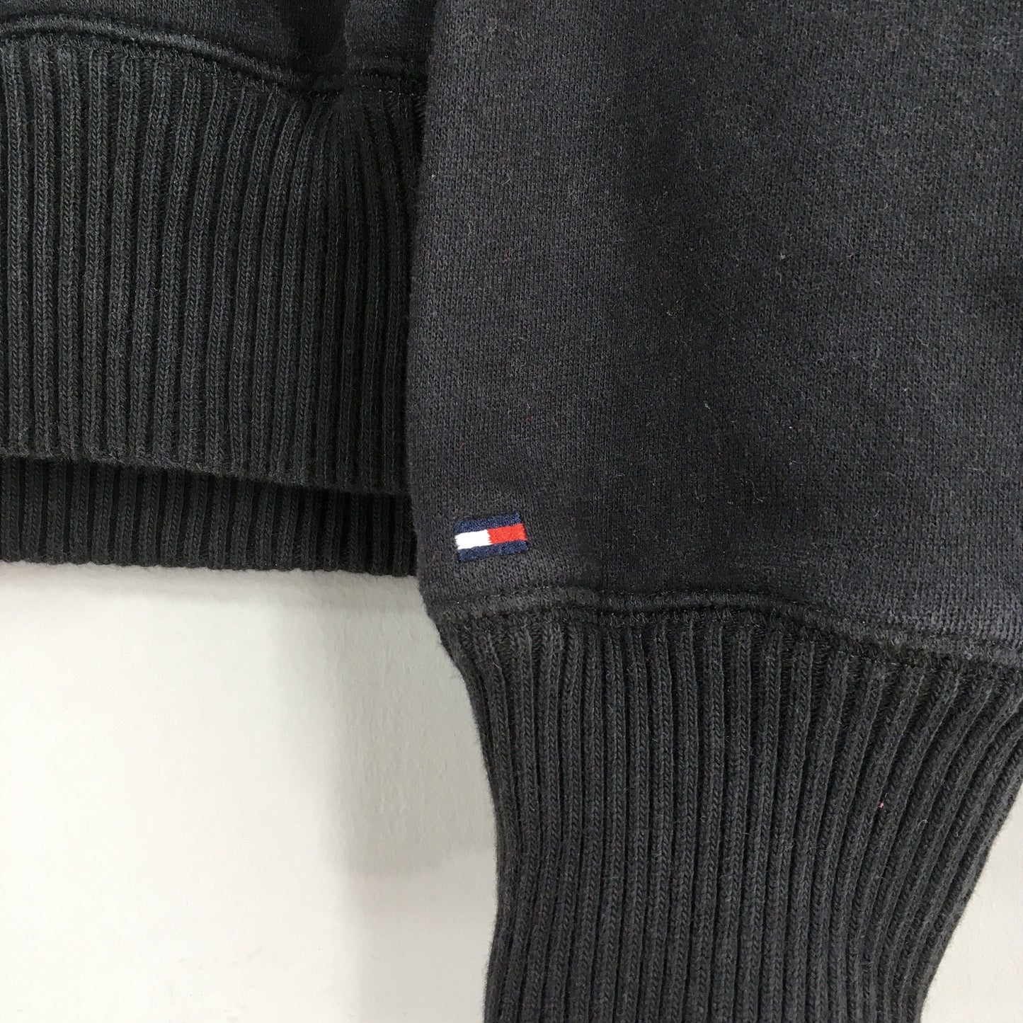 Tommy Hilfiger Plain Black Sweater Medium