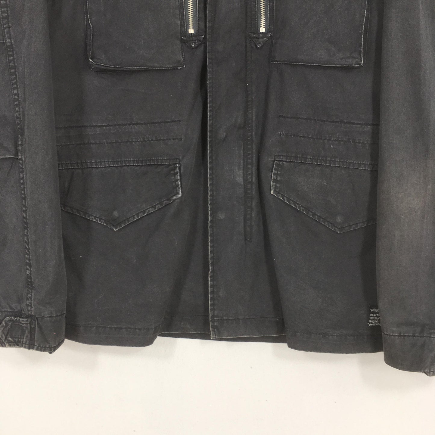 Y2K Stussy Gear Black M-65 Field Jacket Medium