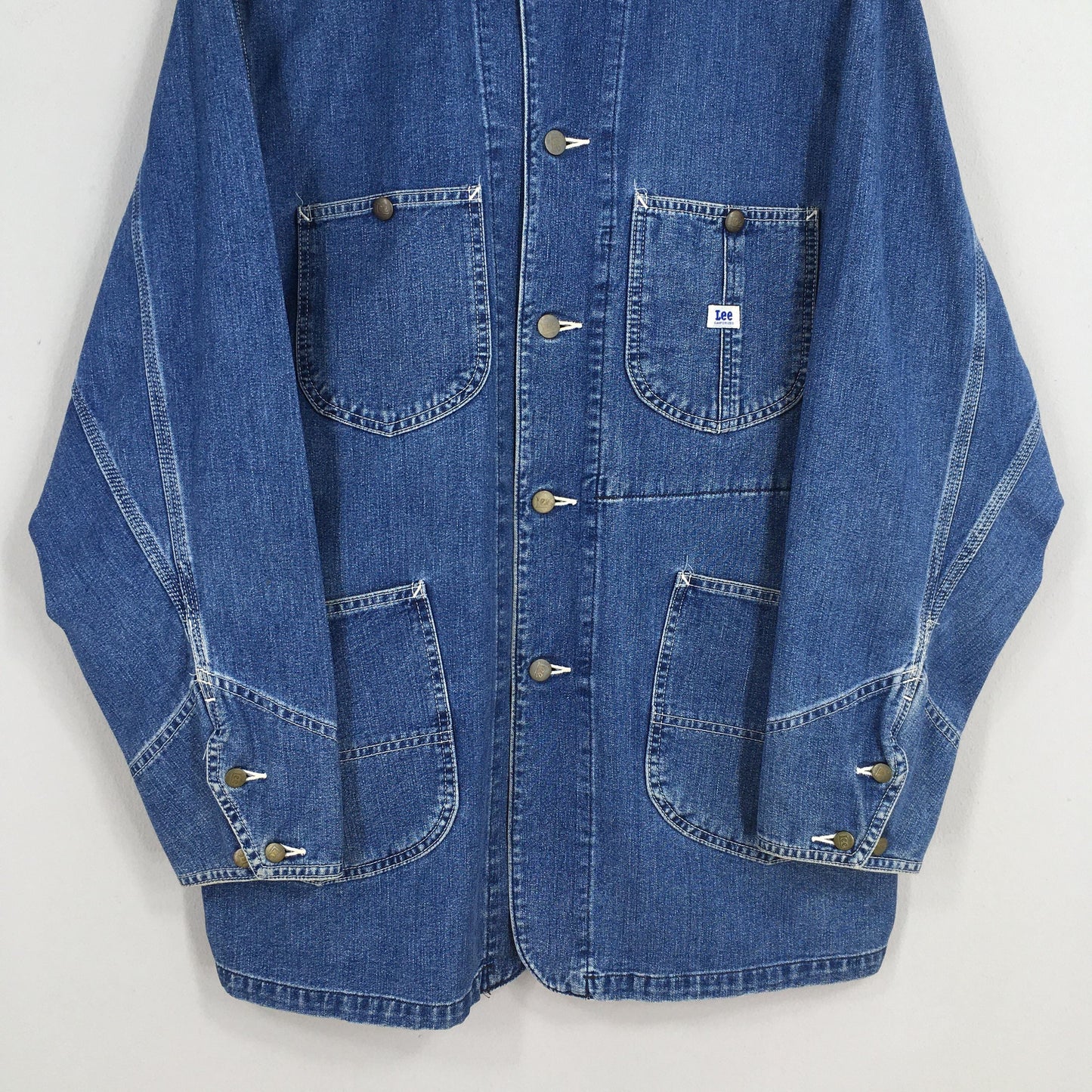 Lee Sanforized Denim Worker Jacket Large