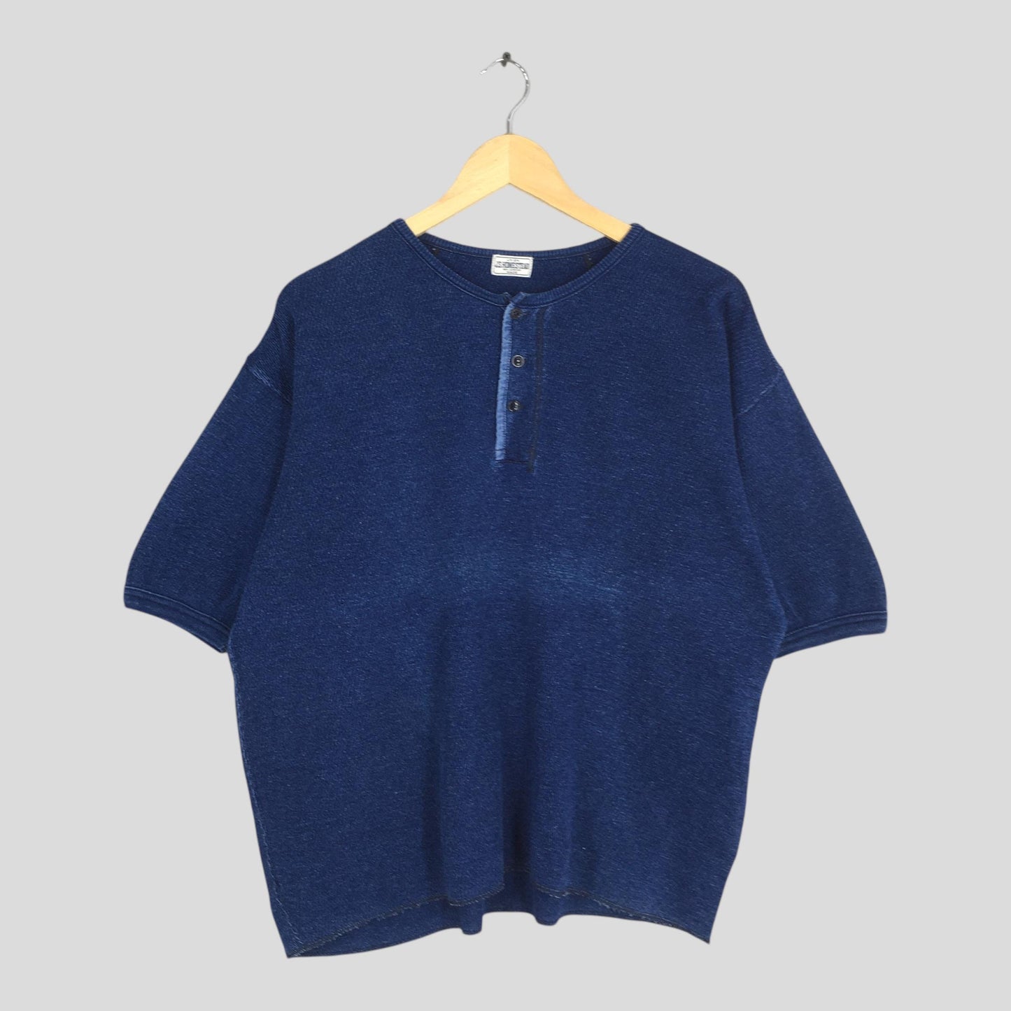 Journal Standard Homestead Blue Indigo Dyed Tshirt Large