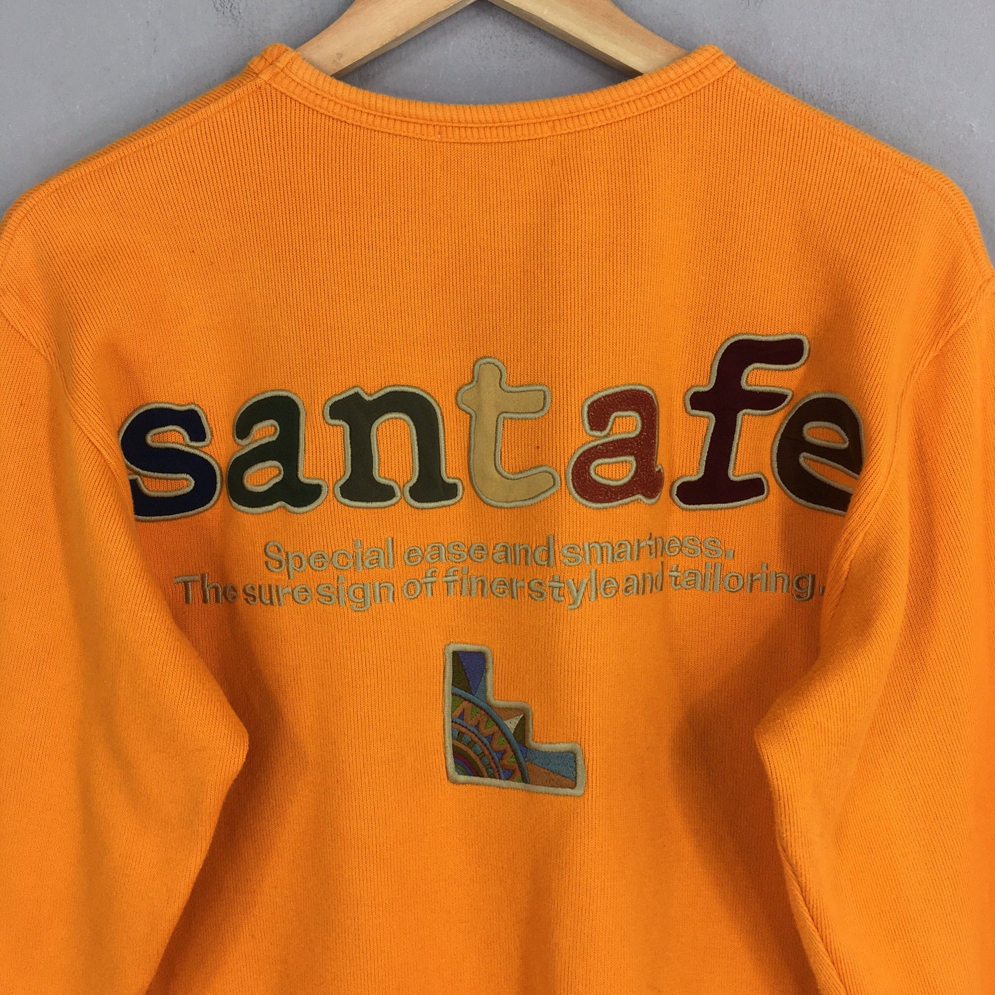 Santa Fe Japanese Designer Embroidery Sweatshirt Small