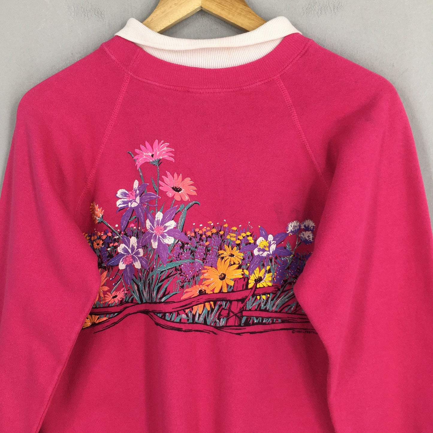 California Floral Aesthetic Sweatshirt Medium