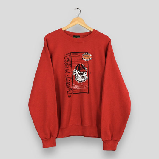 Georgia Bulldogs Ncaa Red Sweatshirt XLarge