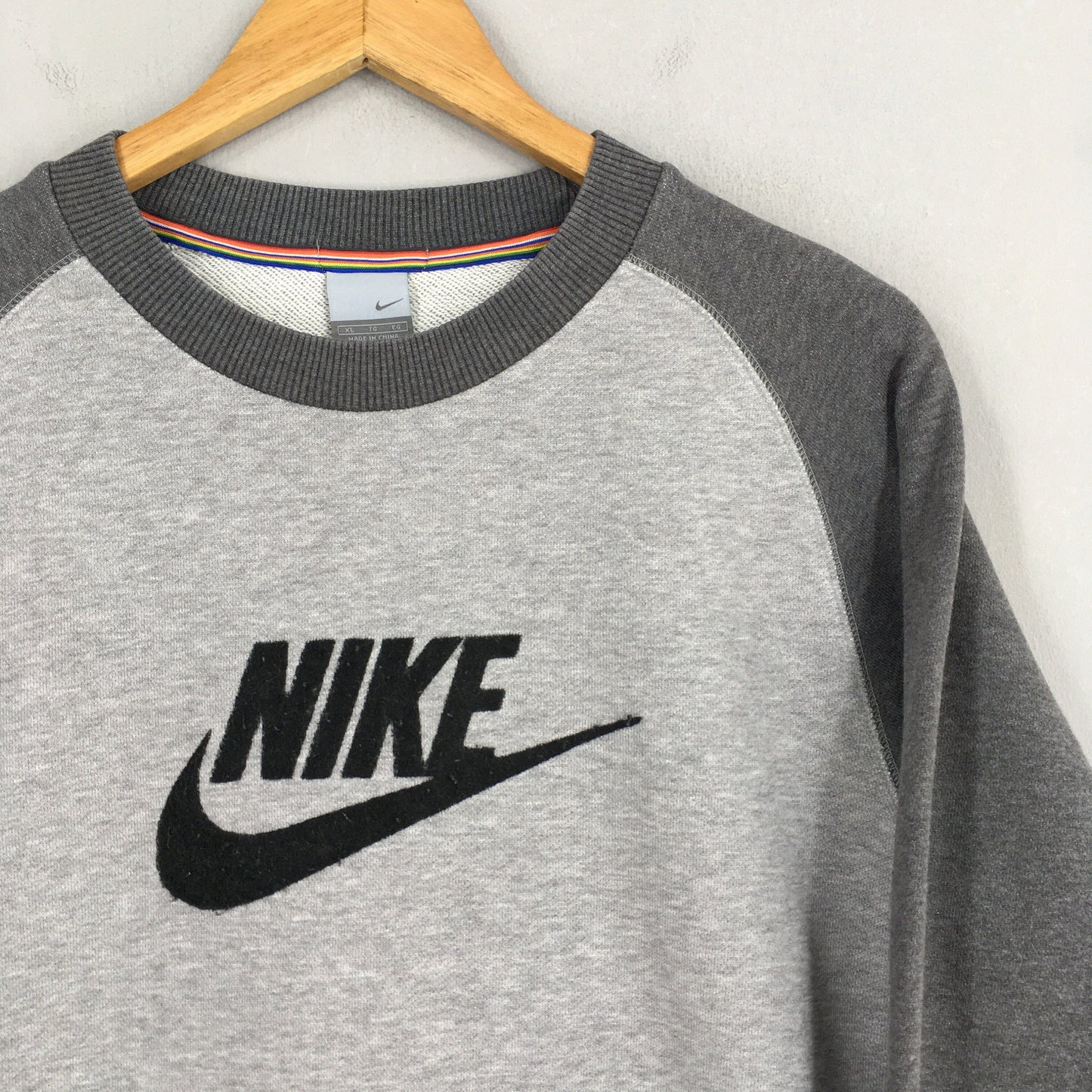 Nike Swoosh Gray Sweatshirt Medium