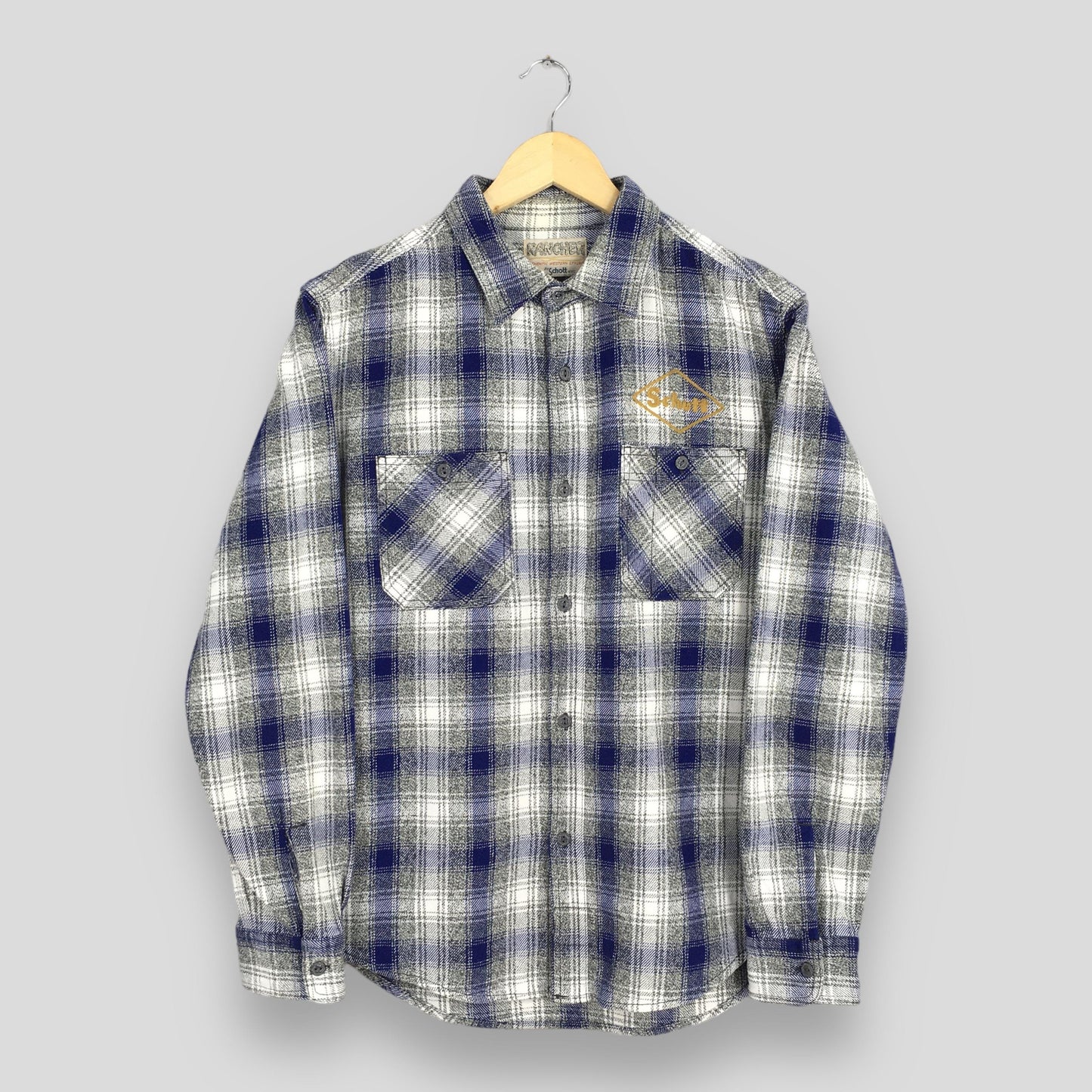 Rancher Schott Plaid Shadow Flannel Large