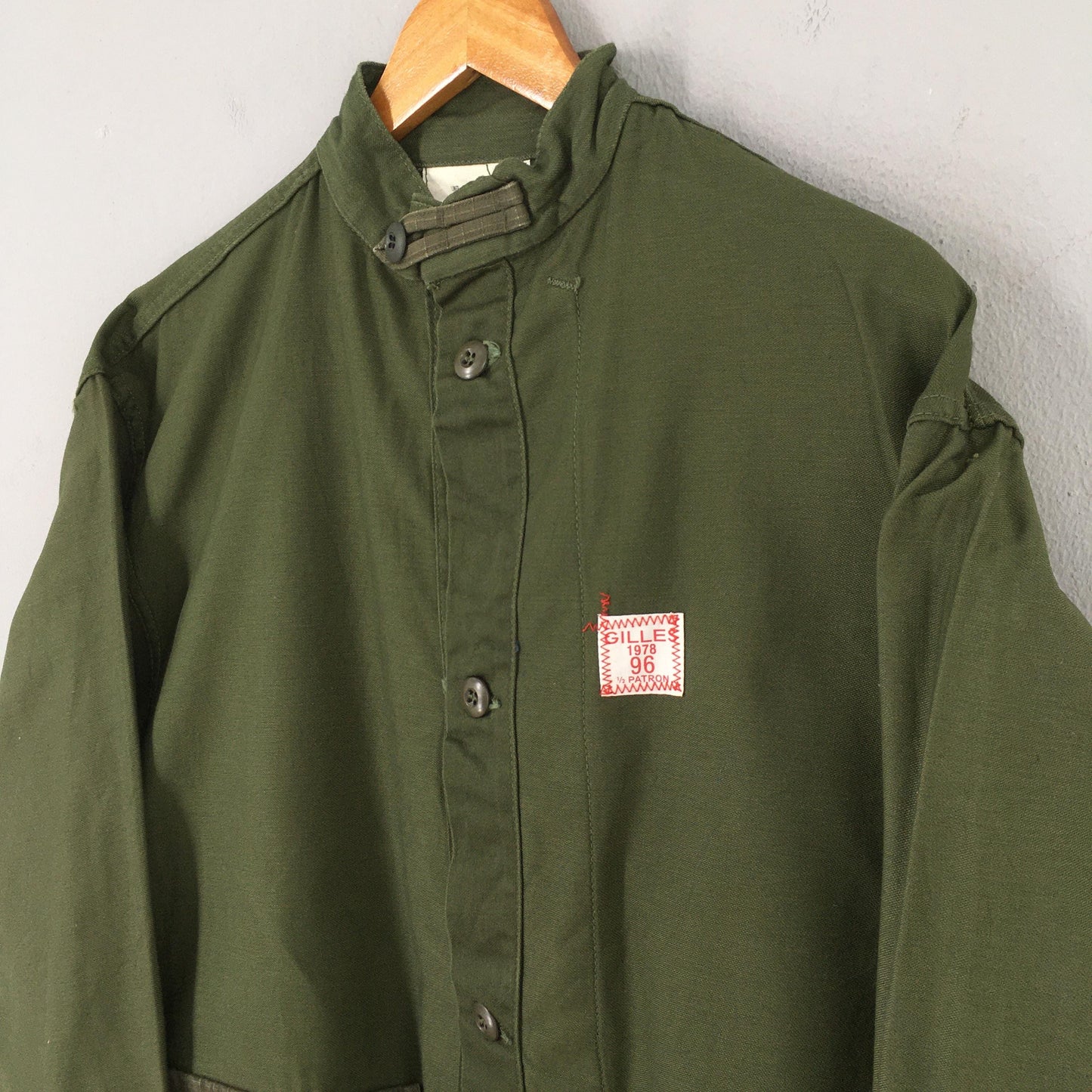 Gilles 1978 Patron Military Green Jacket Large