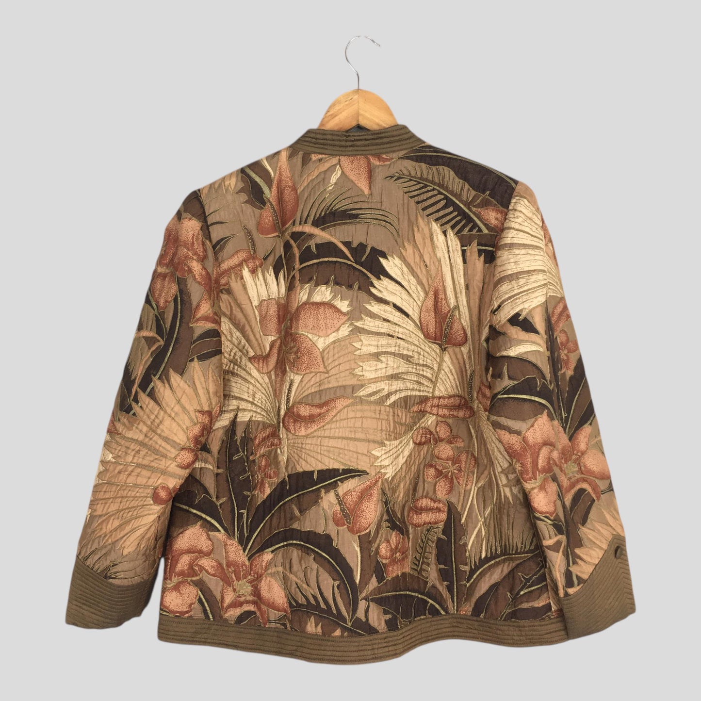 90's Sunny Grace 3D Floral Printed Light Jacket Medium