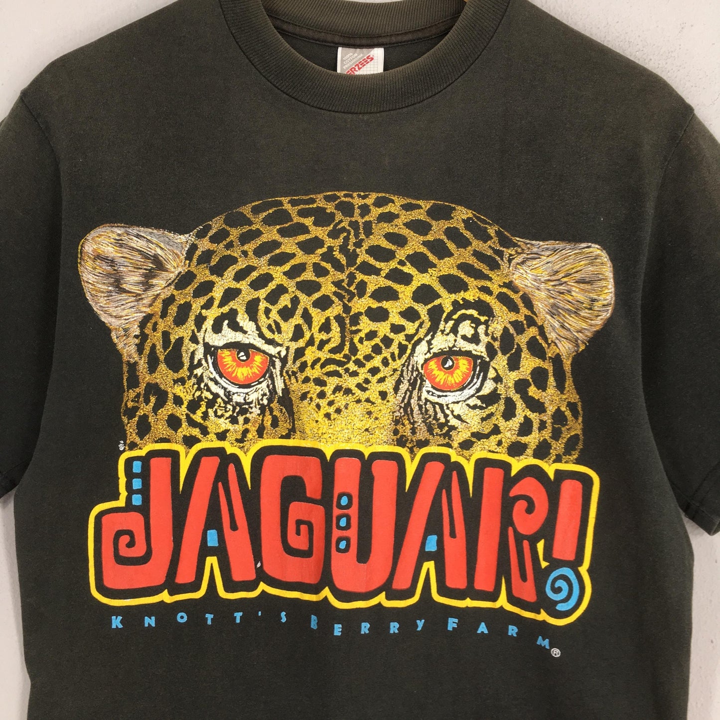 90s Jaguar Knott's Berry Farm Black T shirt Medium