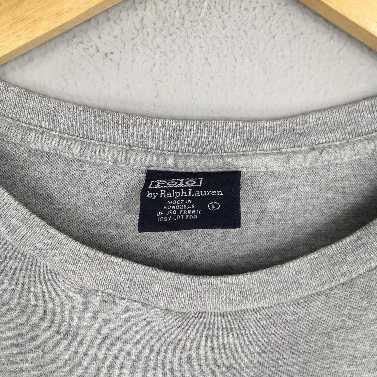 Polo Bear Ski Ralph Lauren Gray T shirt Large