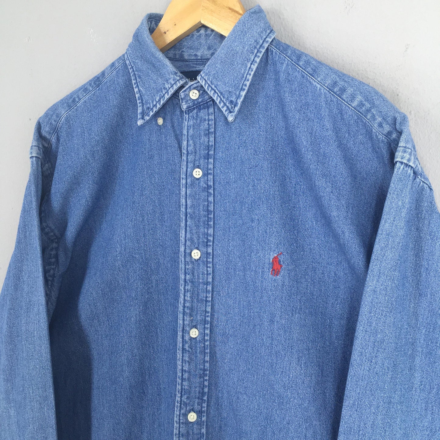 Polo Ralph Lauren Blaire Jeans Blue Shirt Medium