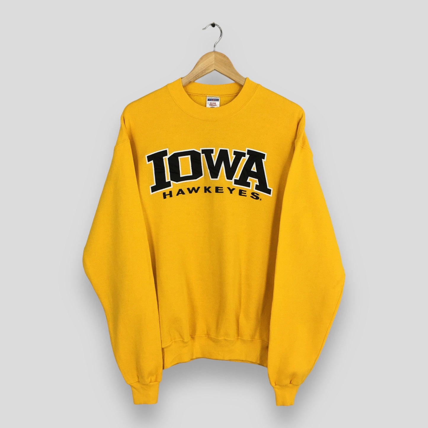 Iowa Hawkeyes Football Yellow Sweatshirt Medium