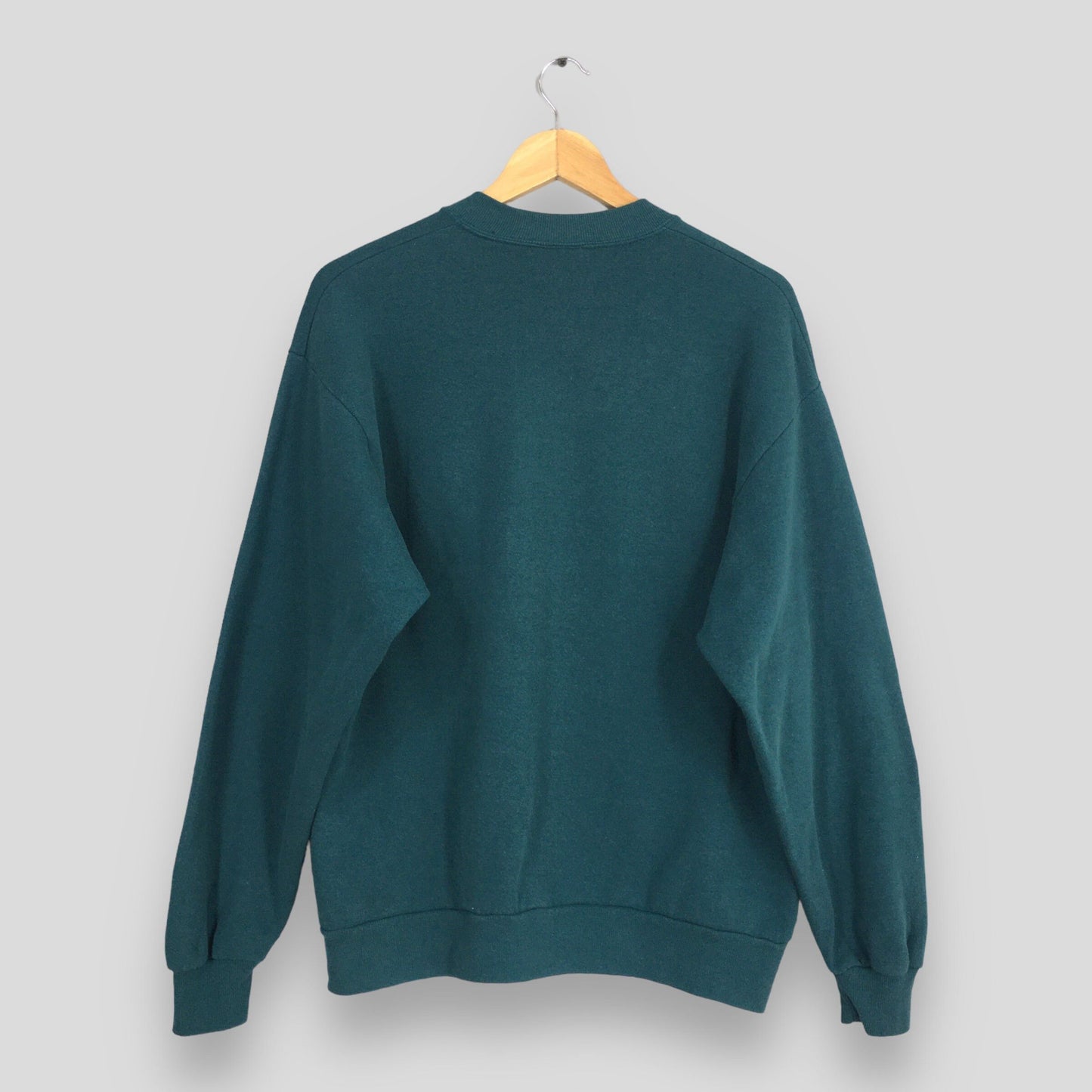 Jerzees Usa Green Plain Sweatshirt Medium