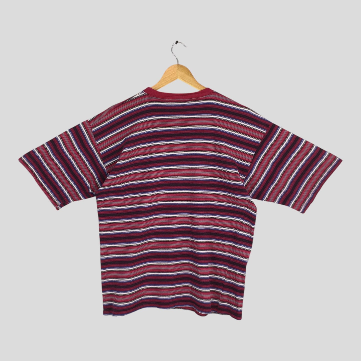 Bugle Boy Multicolor Stripes T shirt Large