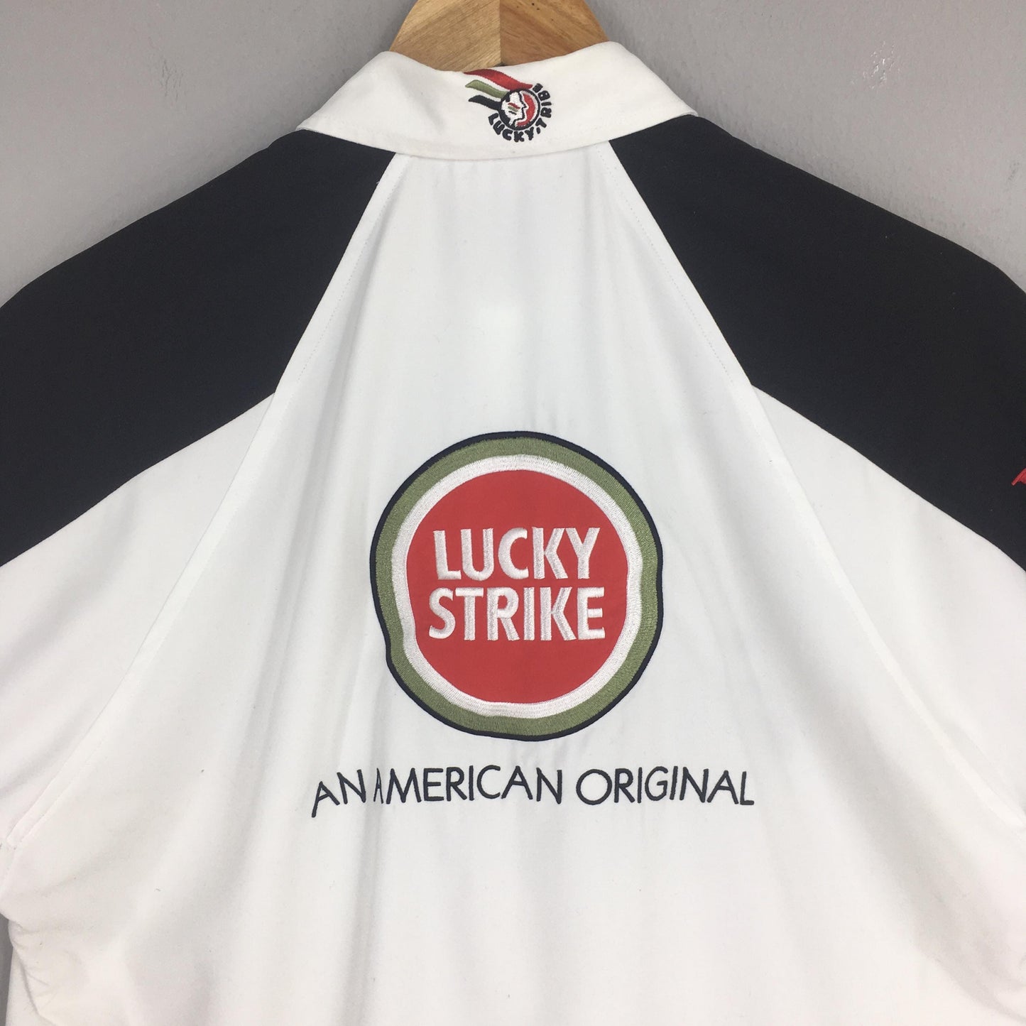 Y2K Lucky Strike Bar Racing Work Shirt XSmall