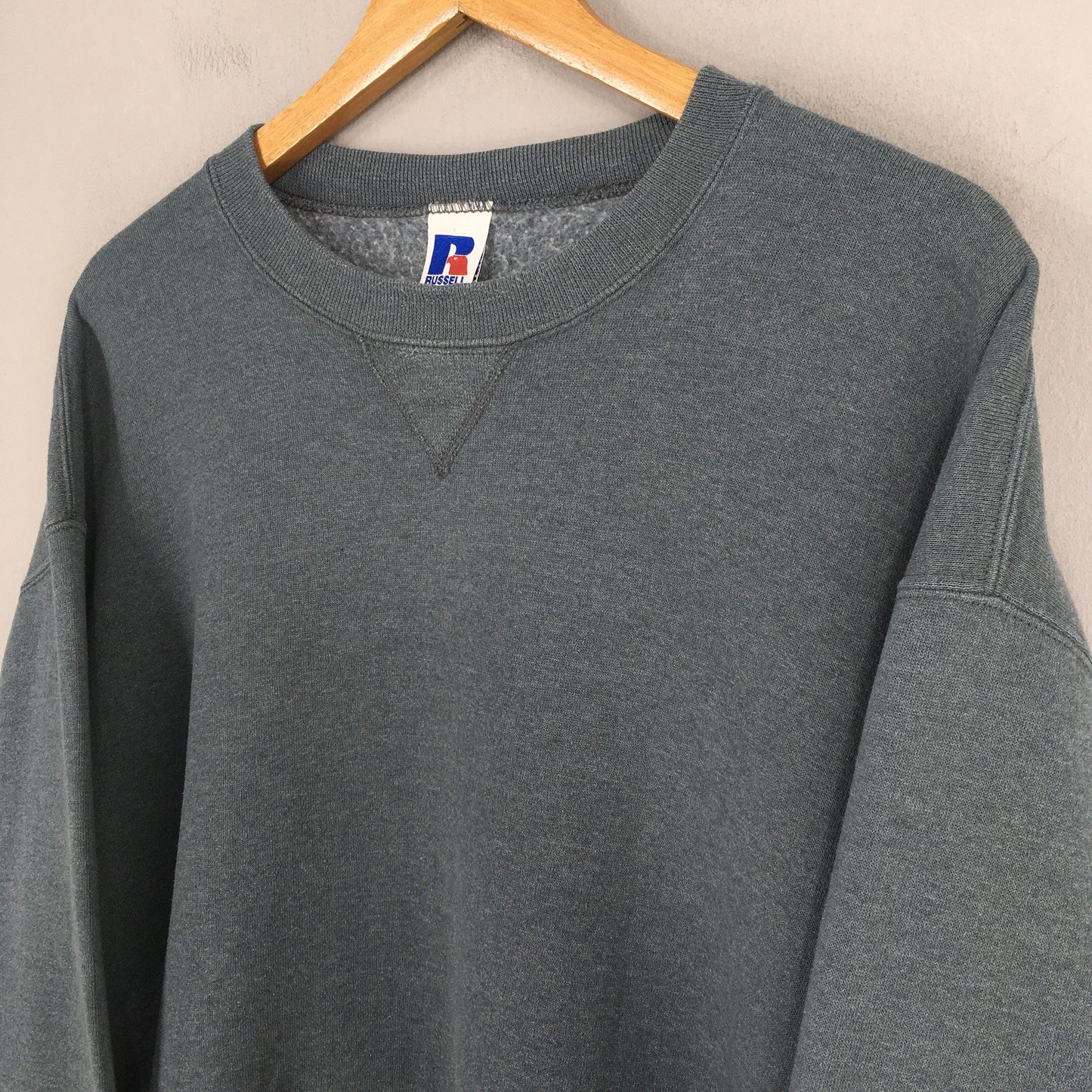 Russell Athletic Gray Plain Sweatshirt Large