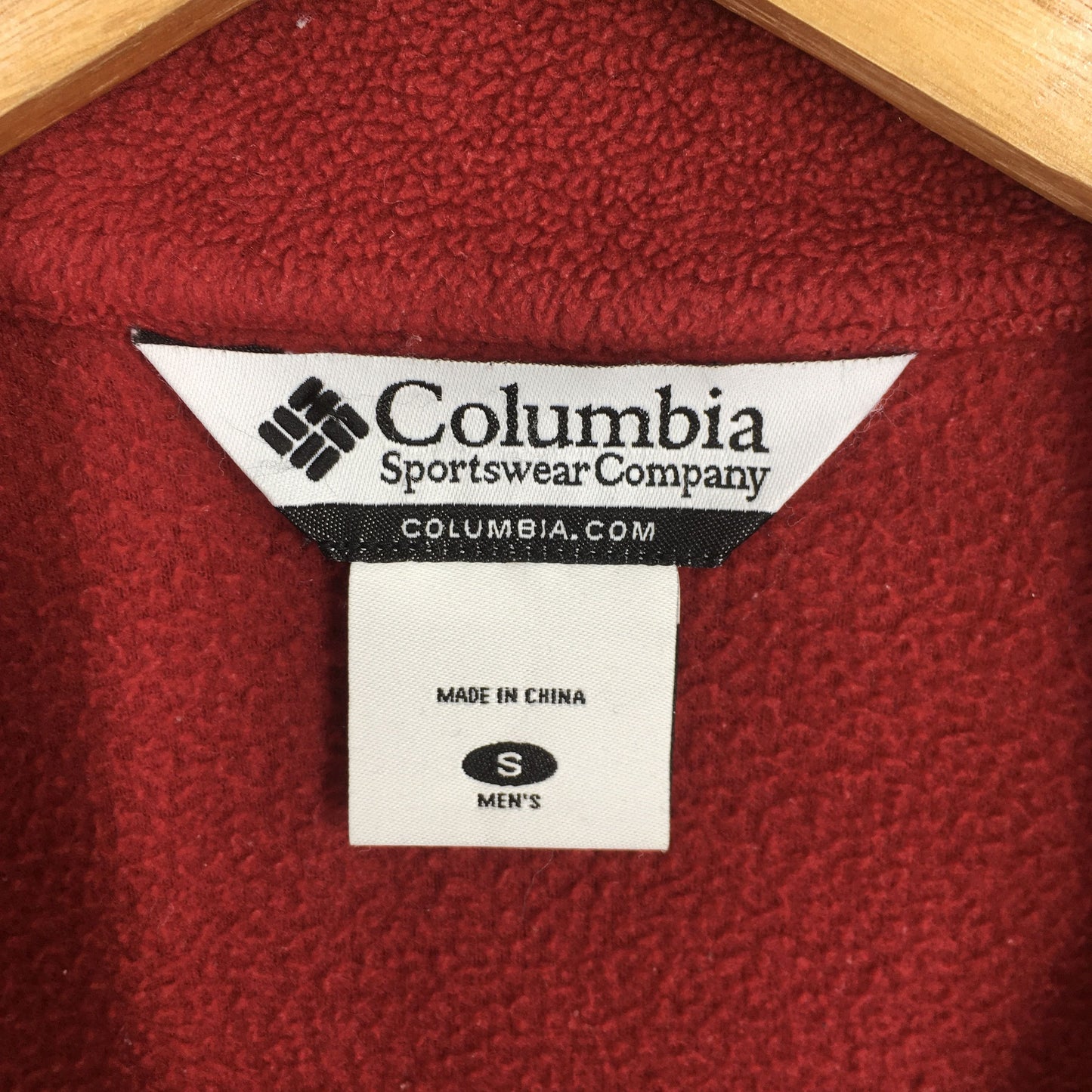 Columbia Sportswear Red Fleece Sweater Small