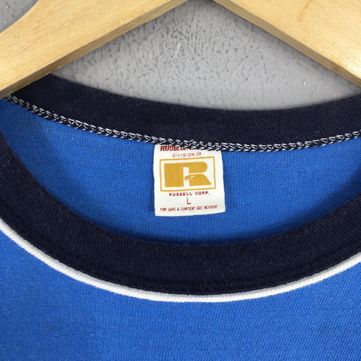 Russell Athletics Destroyers Ringer Tshirt Large