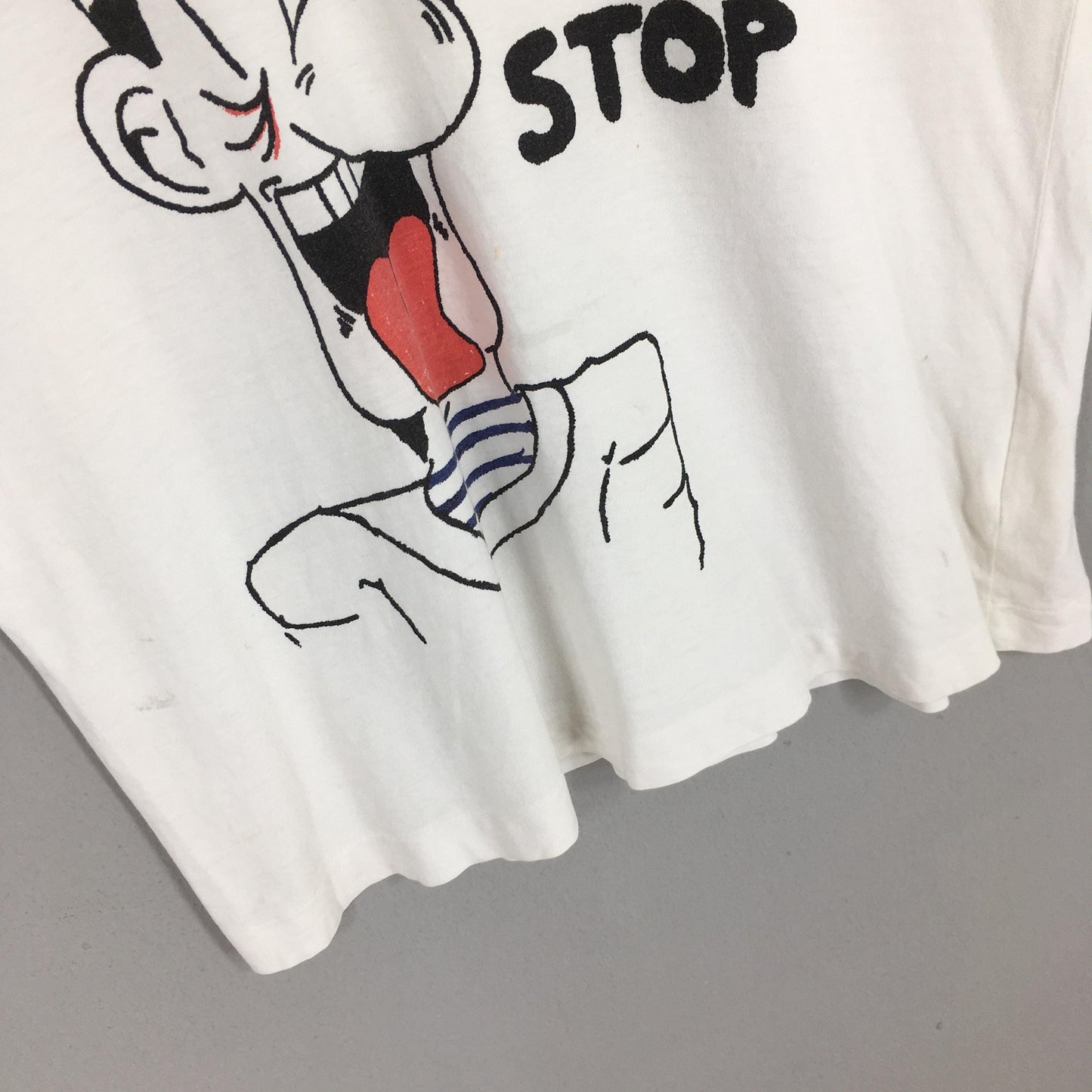 Comme Des Garcons Permission Stop White T shirt Medium