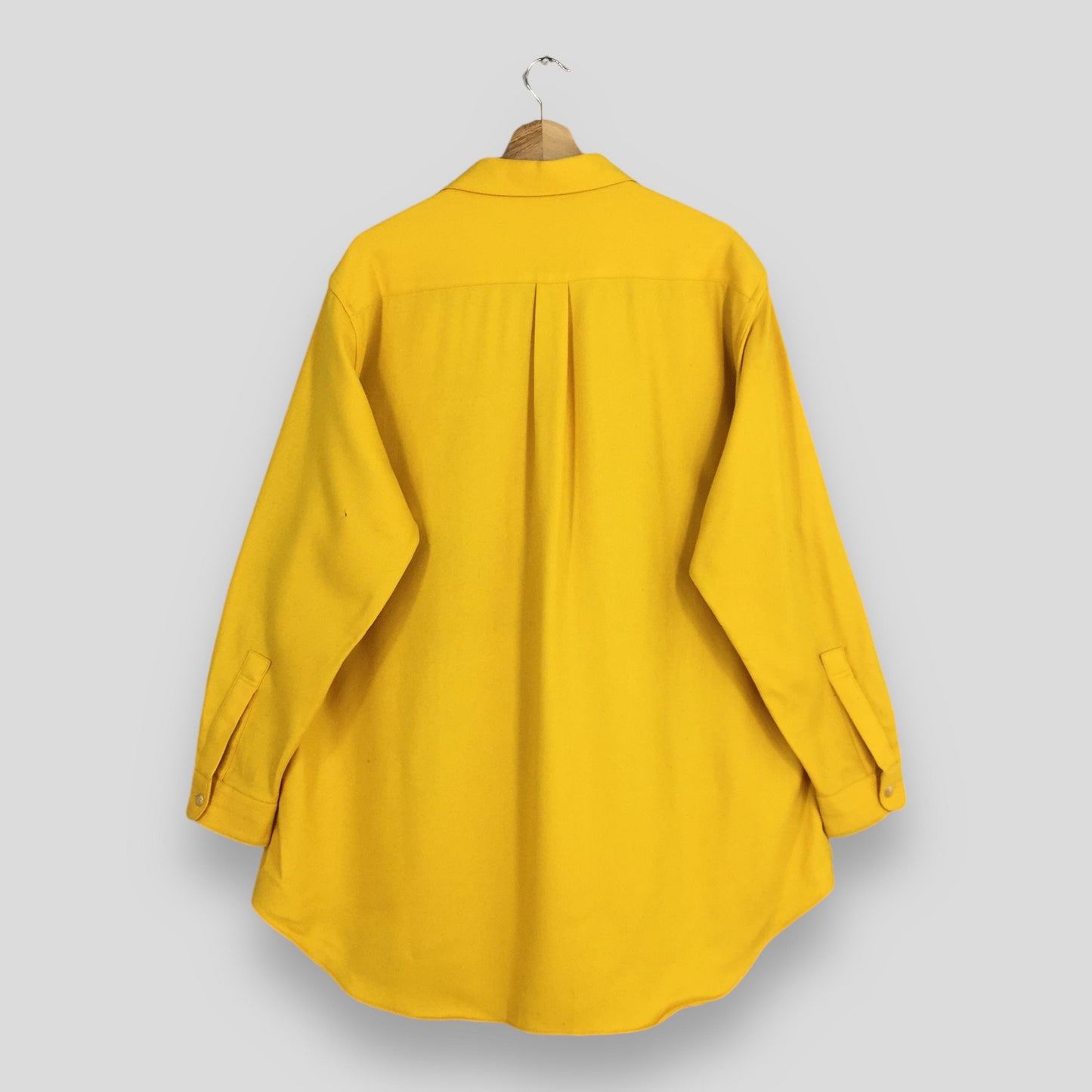 Ys For Men Yohji Yamamoto Laine Wool Shirt XLarge