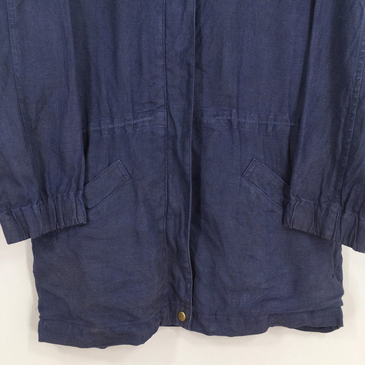 Brooks Brothers Blue Parka Linen Jacket XSmall